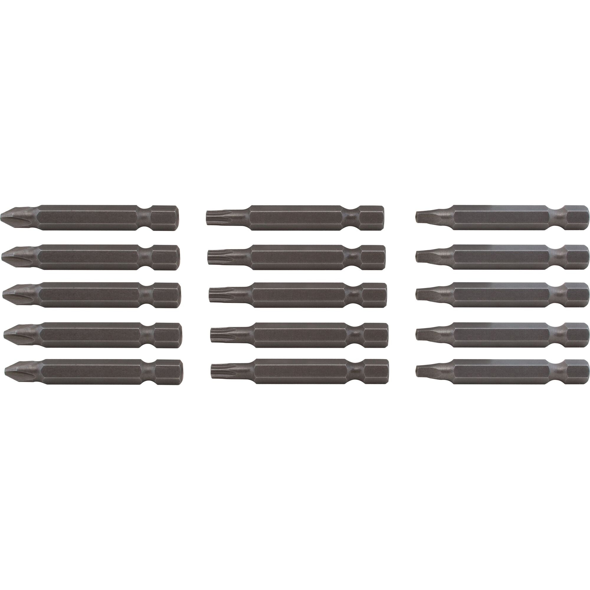 2-in Phillips, Square/Robertson TORX™ Screwdriving Set (15 pc) Supply