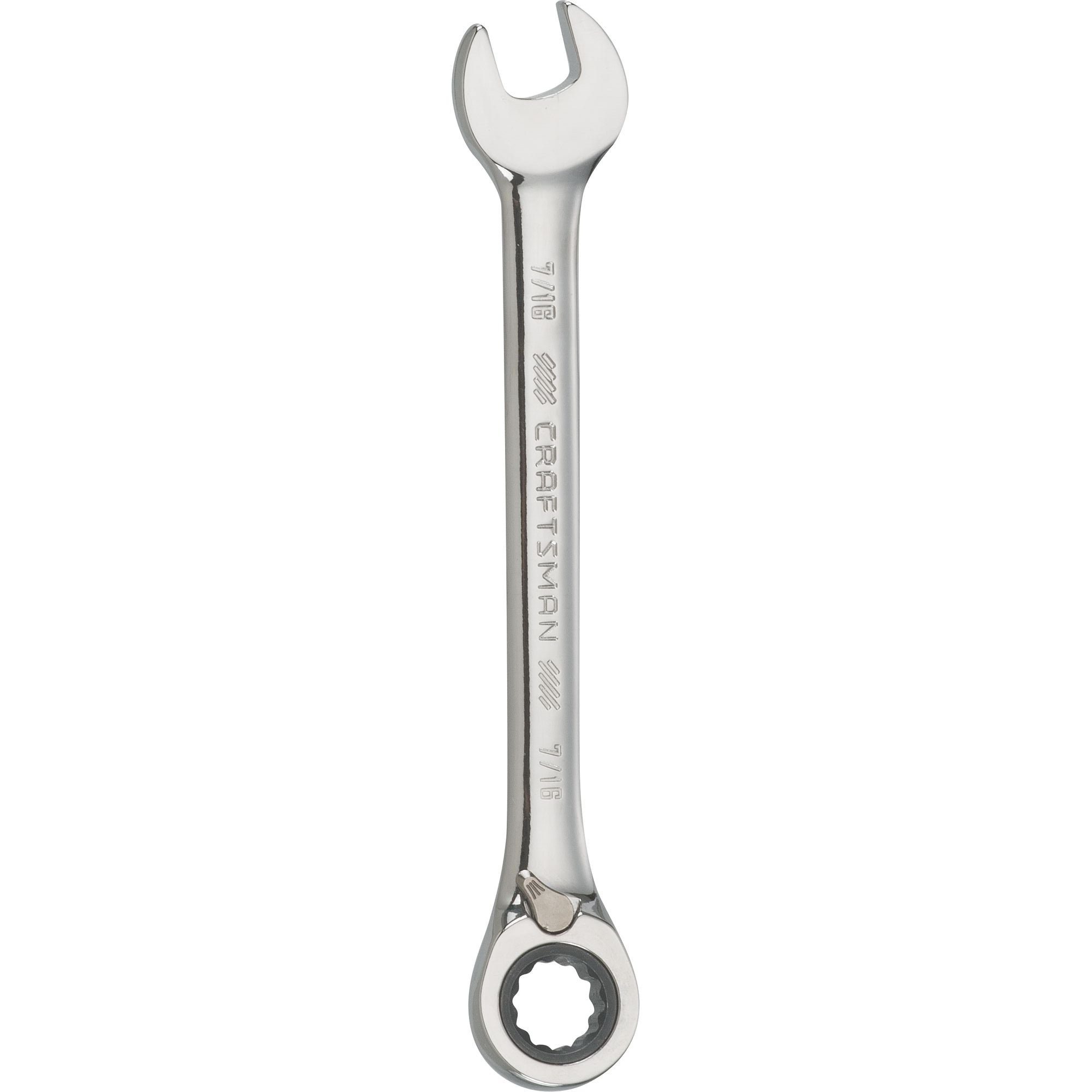 7/16-in 72 Tooth 12 Point SAE Reversible Ratcheting Wrench Fashion
