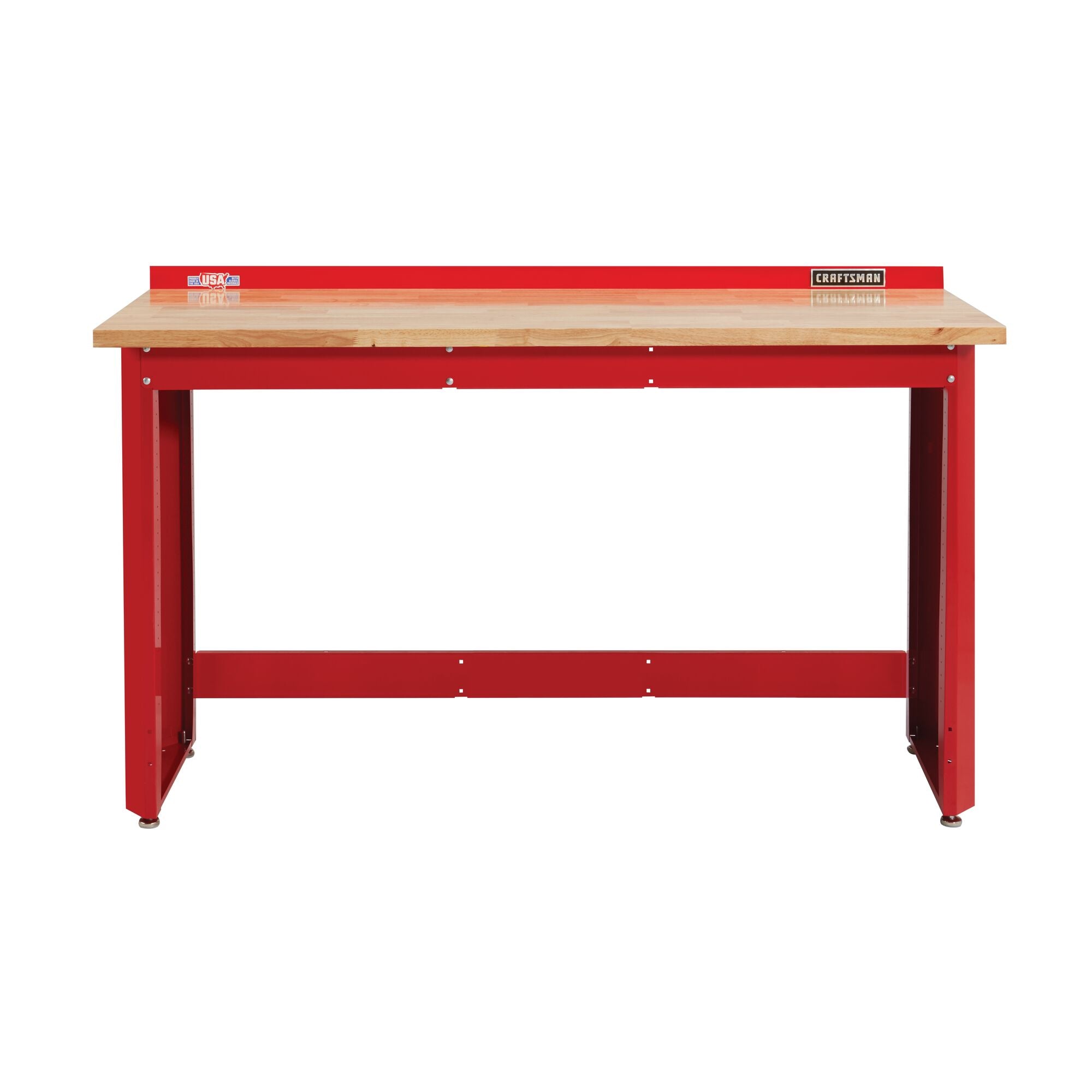 6 Foot Wide Workbench With Butcher Block Top – Red Supply