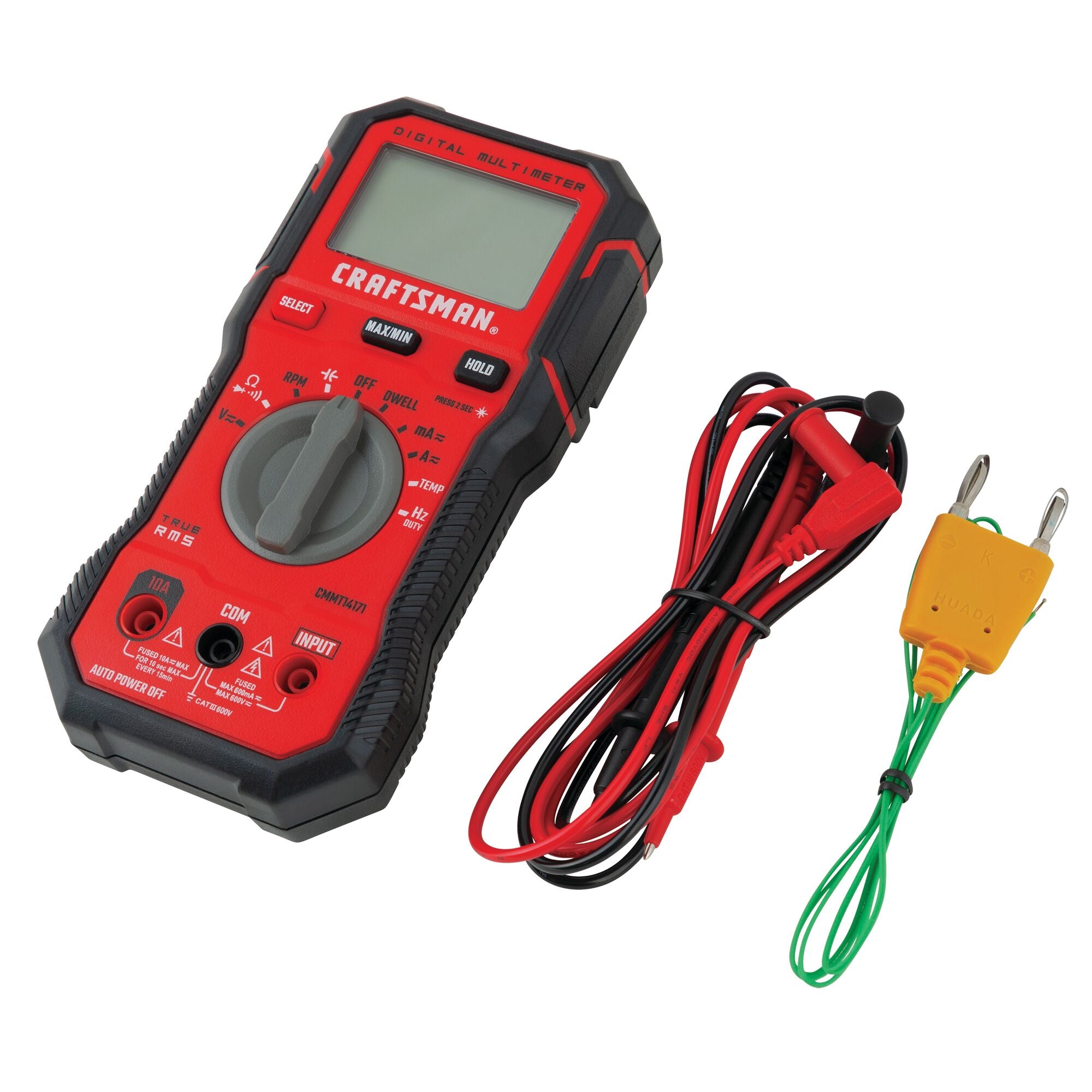 Automotive Digital Multimeter-600V MAX* Trms Supply