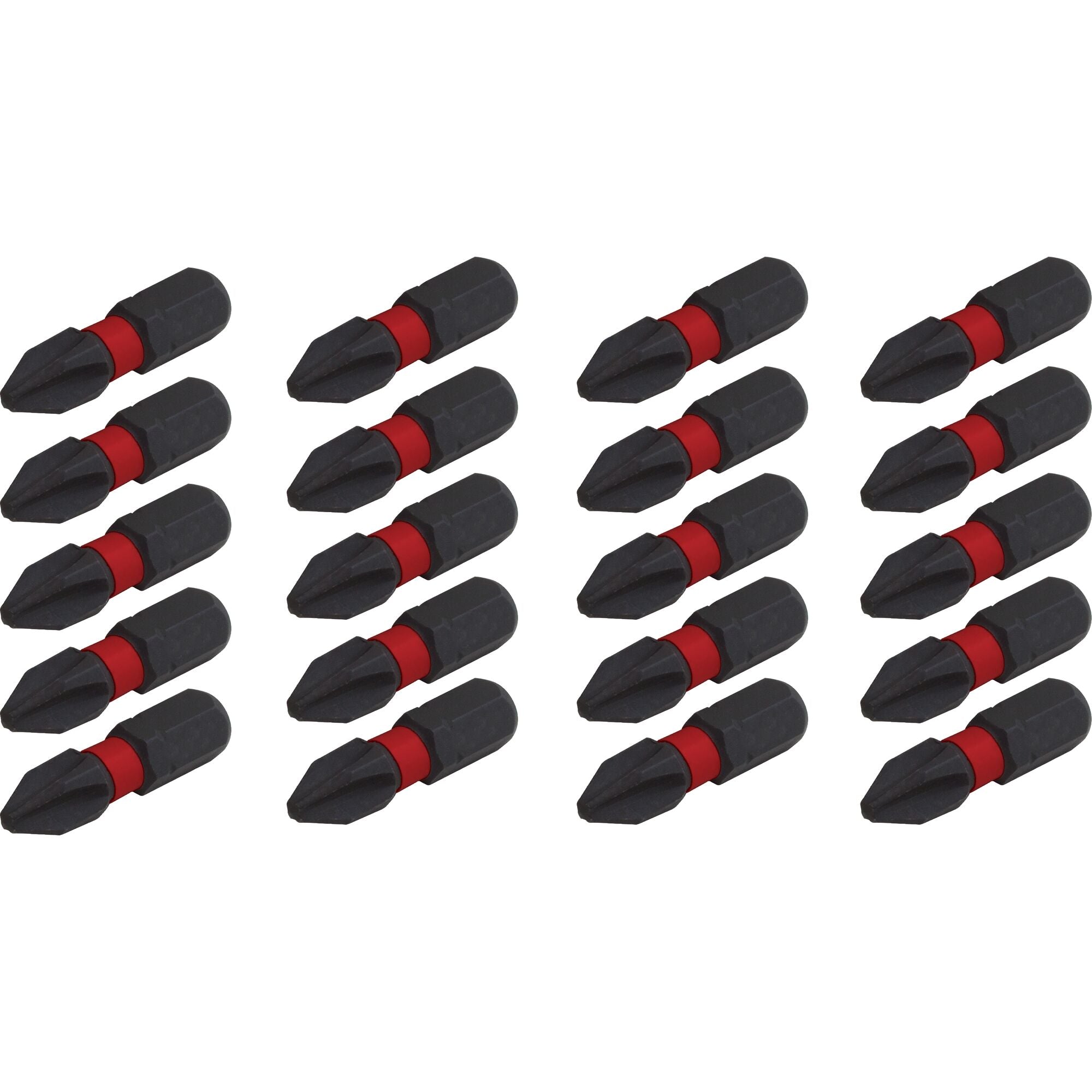 Impact Rated 20 Pc. 1-In. Phillips #2 Screwdriving Bits Supply