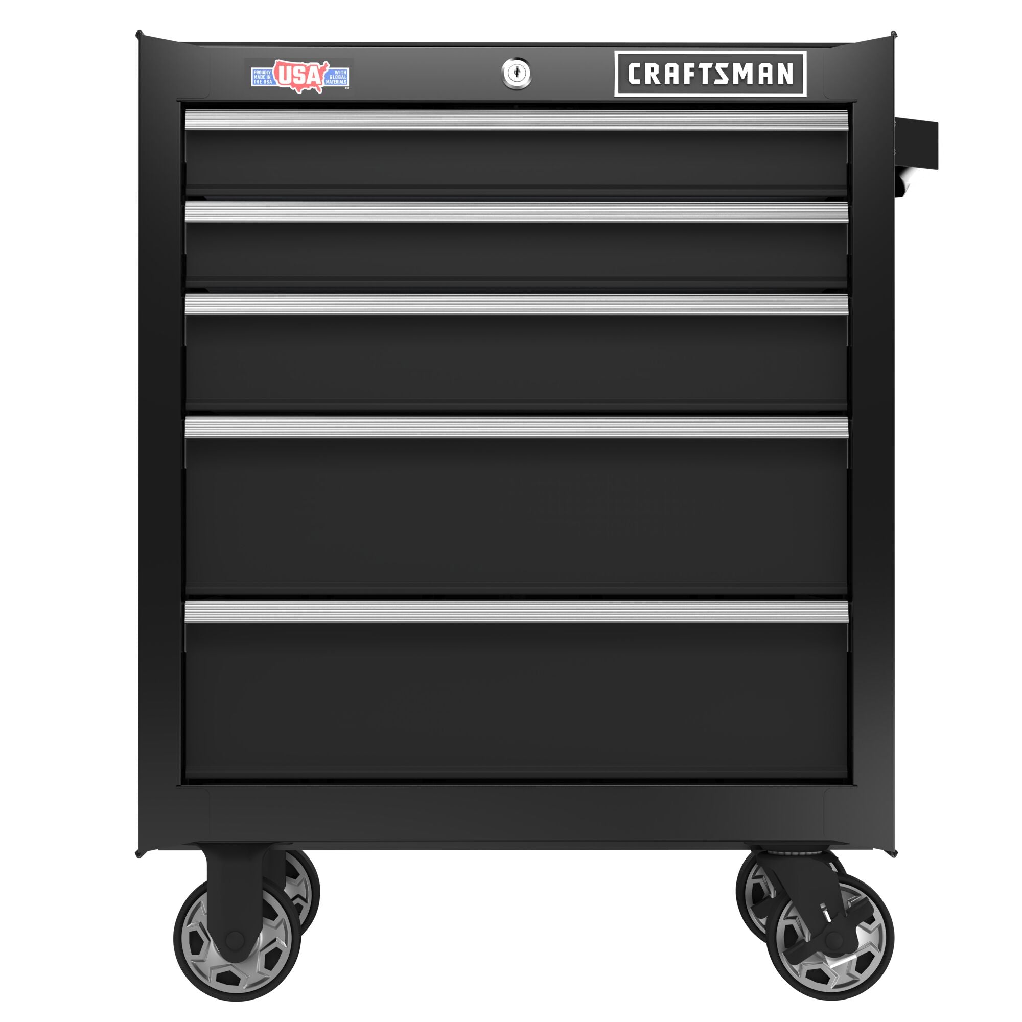 S2000 Series 26 Inch Wide 5-Drawer Rolling Tool Cabinet – Black Supply