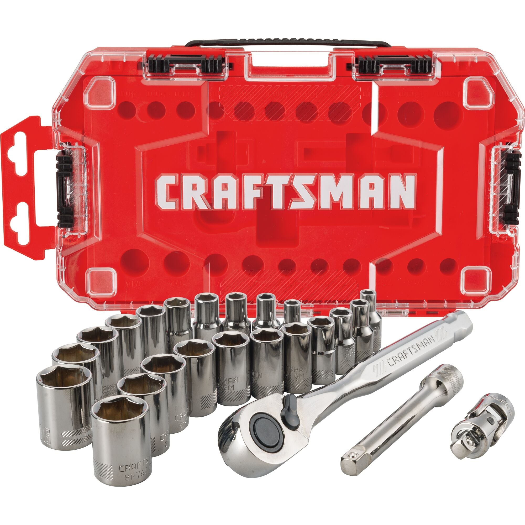 Gunmetal Chrome 1/4-in Drive Mechanics Tool Set (24 pc) Hot on Sale