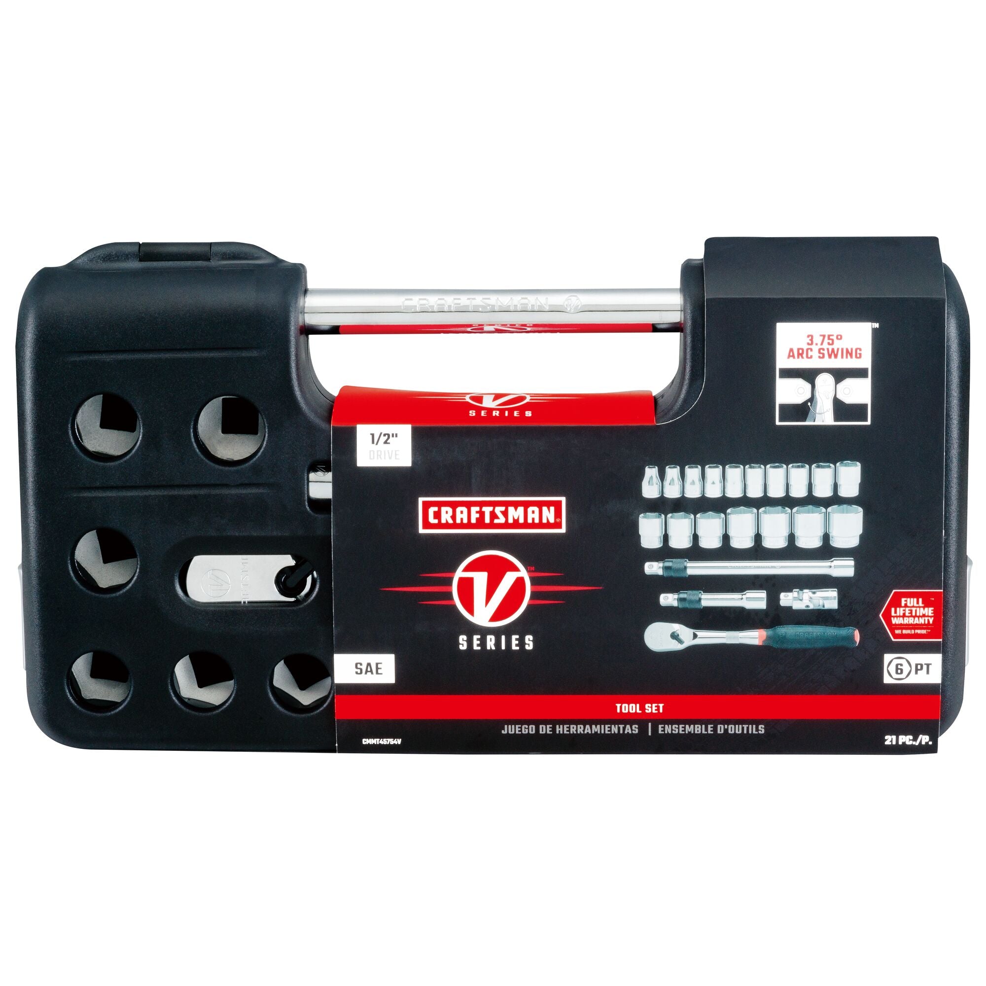 V-Series™ 1/2 in Drive SAE 6-Point Tool Set (21 pc) Online Sale