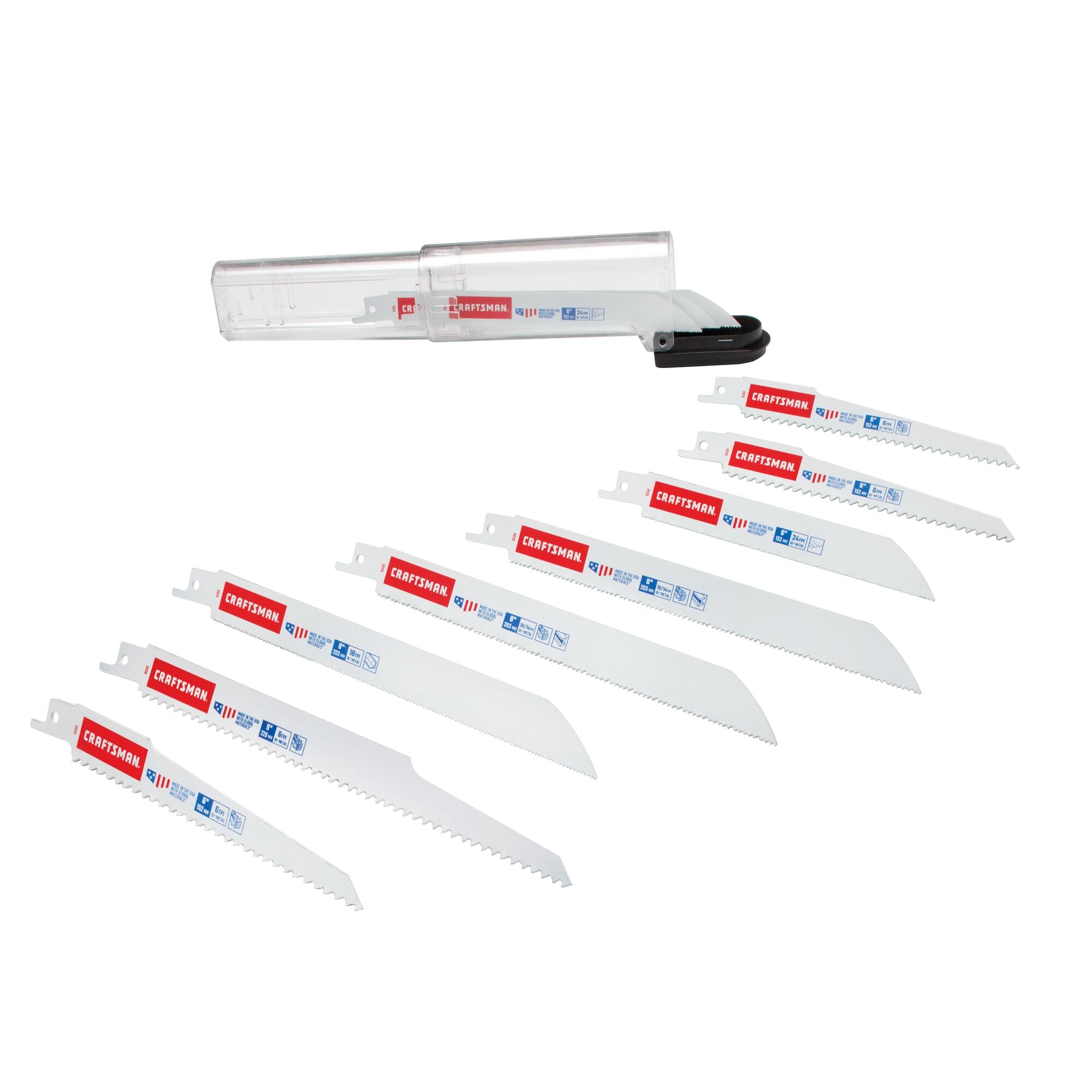 Reciprocating Saw Blades, 11-Piece Kit With Case Supply