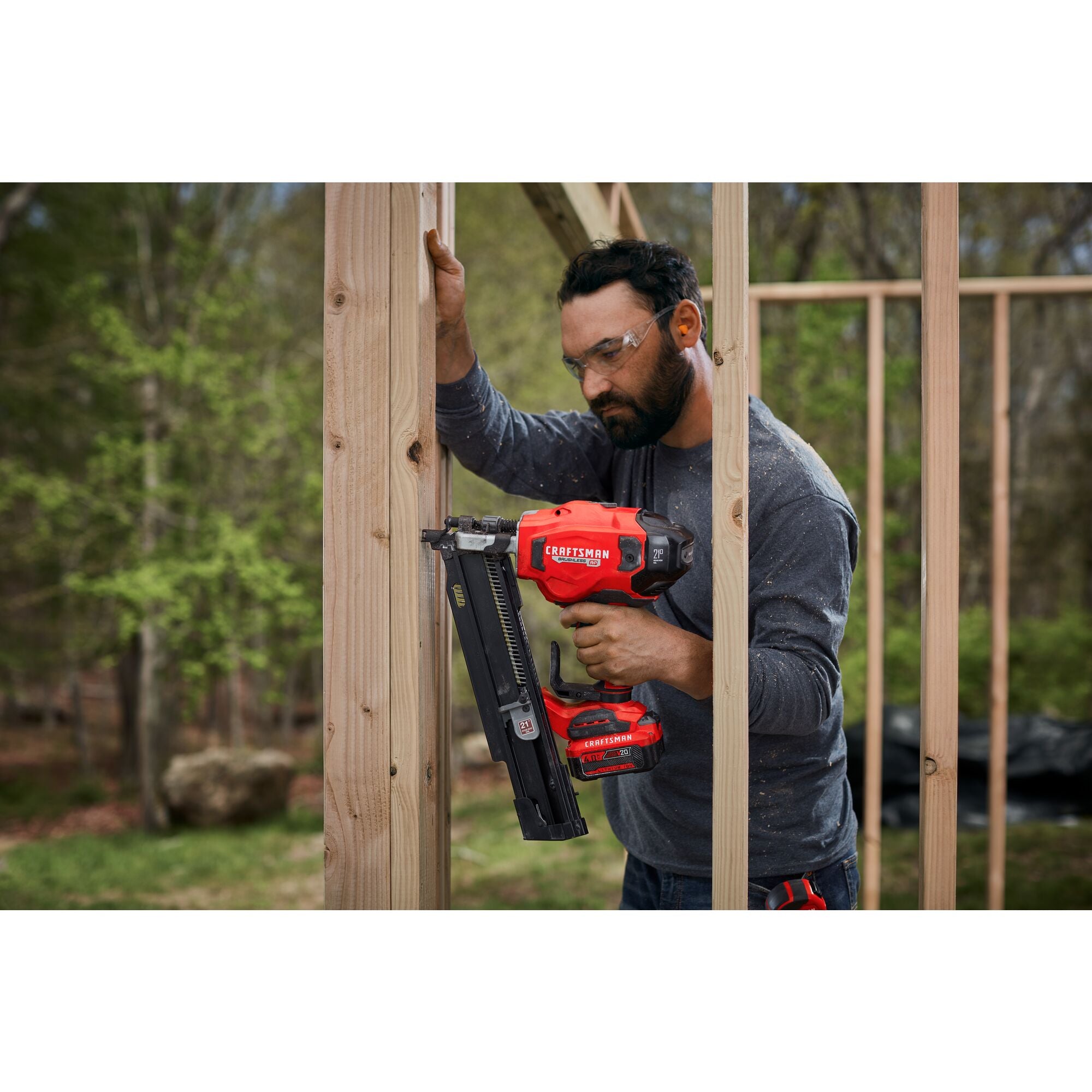 CRAFTSMAN V20* BRUSHLESS RP Cordless 21 degree Plastic Collated Framing Nailer (Tool Only) Online now