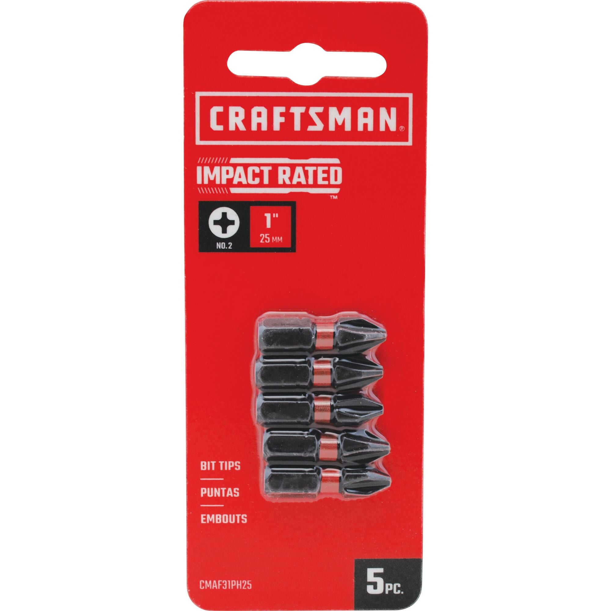Impact Rated 1-In. Phillips #2 Screwdriving Bits (5 Pk.) Online Hot Sale