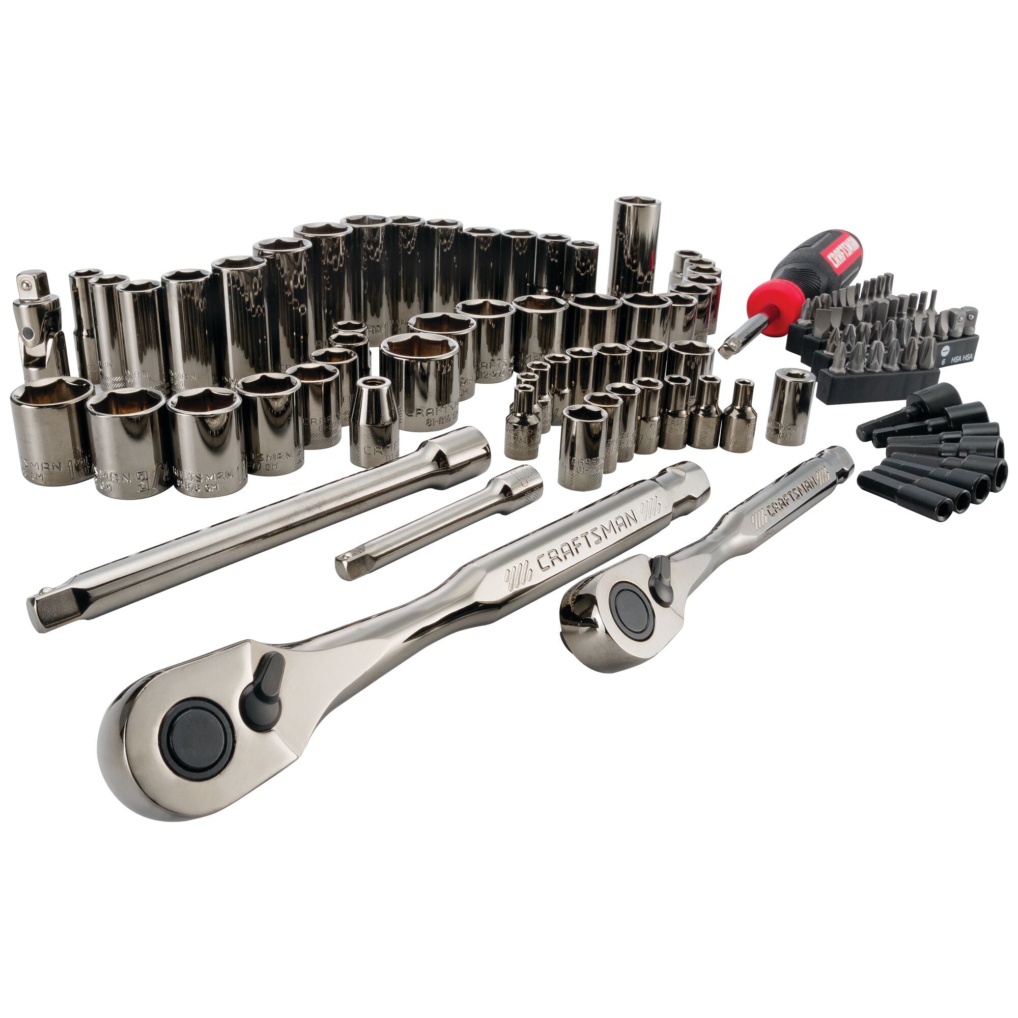 Gunmetal Chrome Mechanics Tool Set (105 pc) on Sale