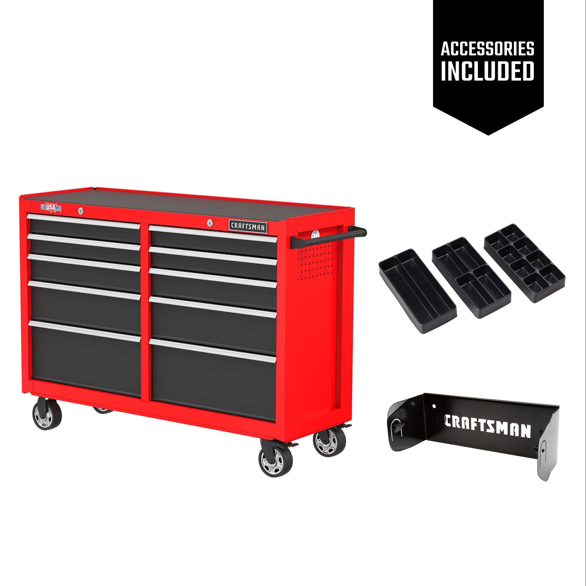 S2000 Series 52 Inch 8 Drawer Tool Chest W/Light & Divider (CMST35282RB) on Sale