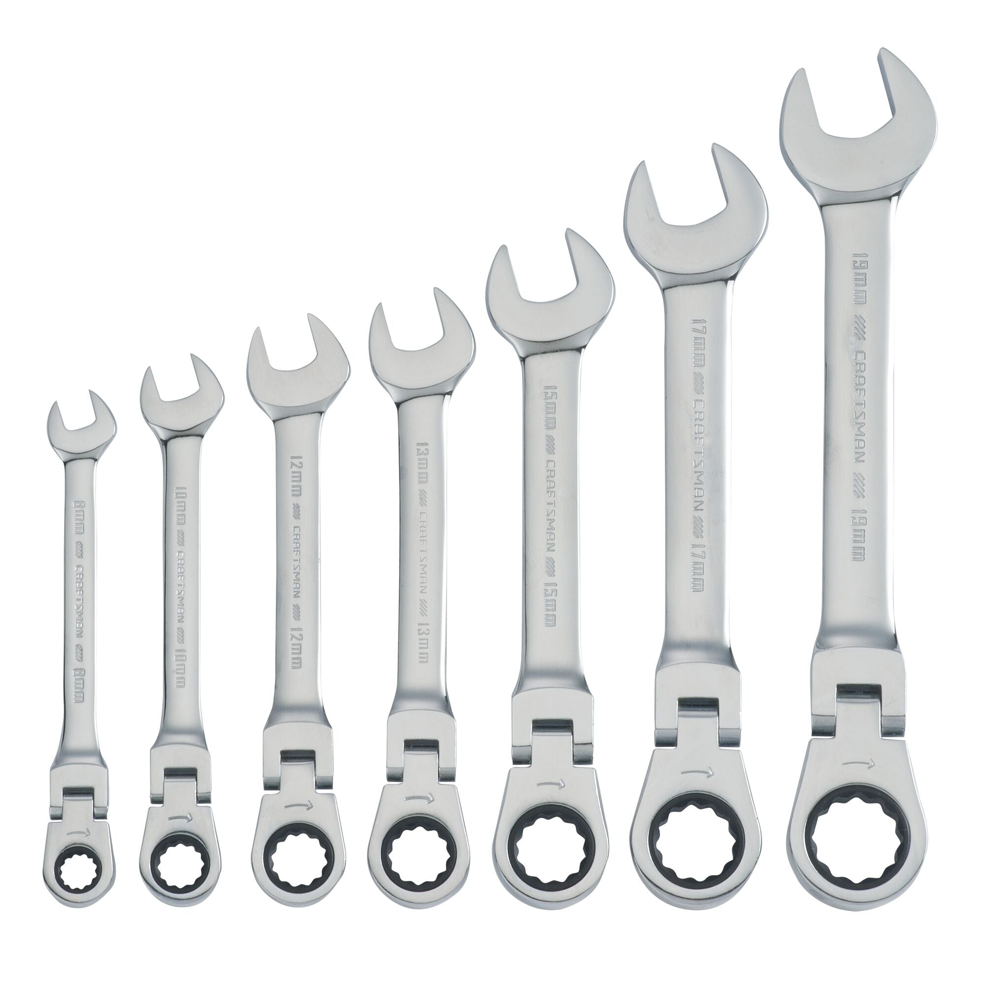 Metric Flex™ Head Ratchet Wrench Set (7 pc) Hot on Sale