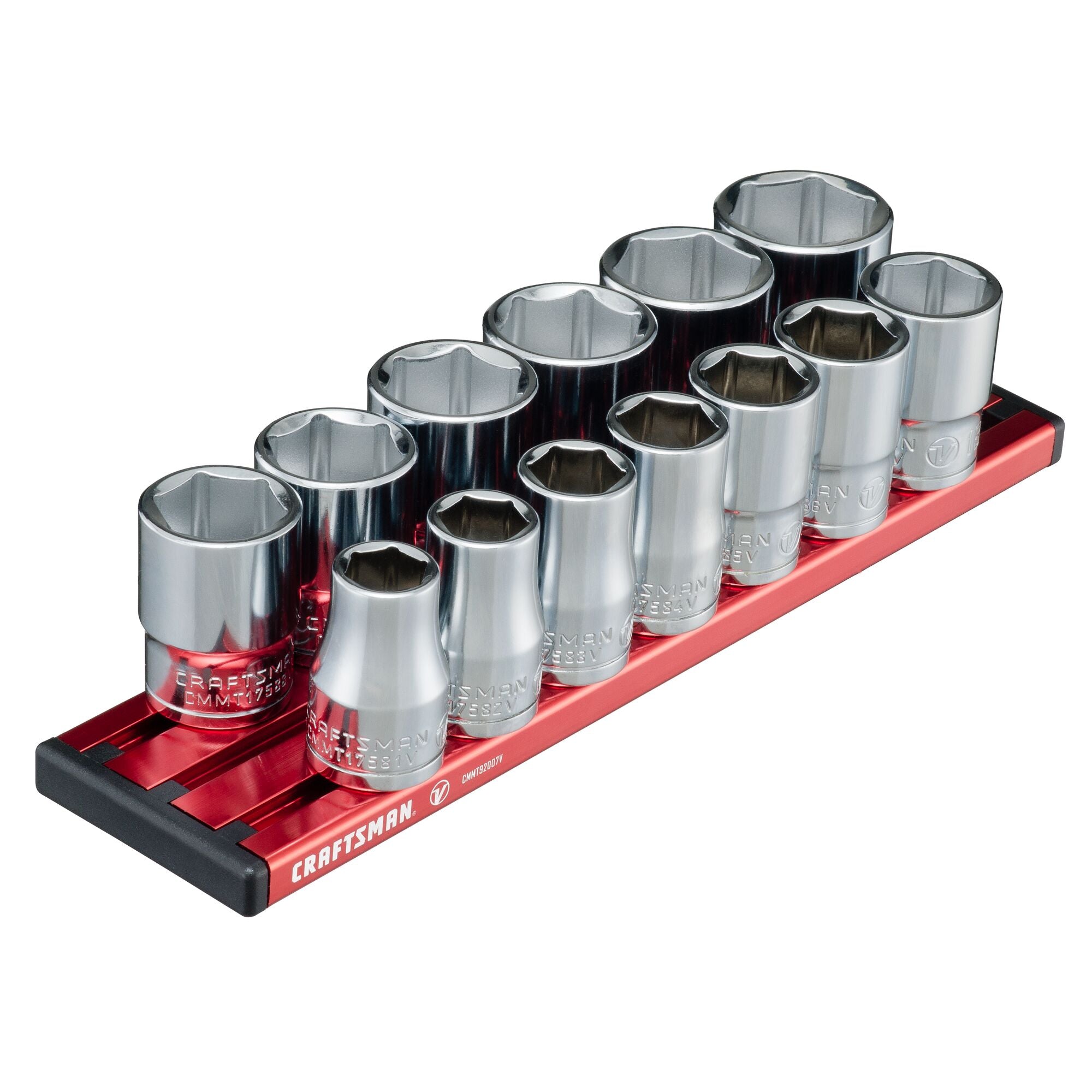 V-Series™ 1/2 in Drive Metric 6-Point Socket Set (13 pc) Fashion