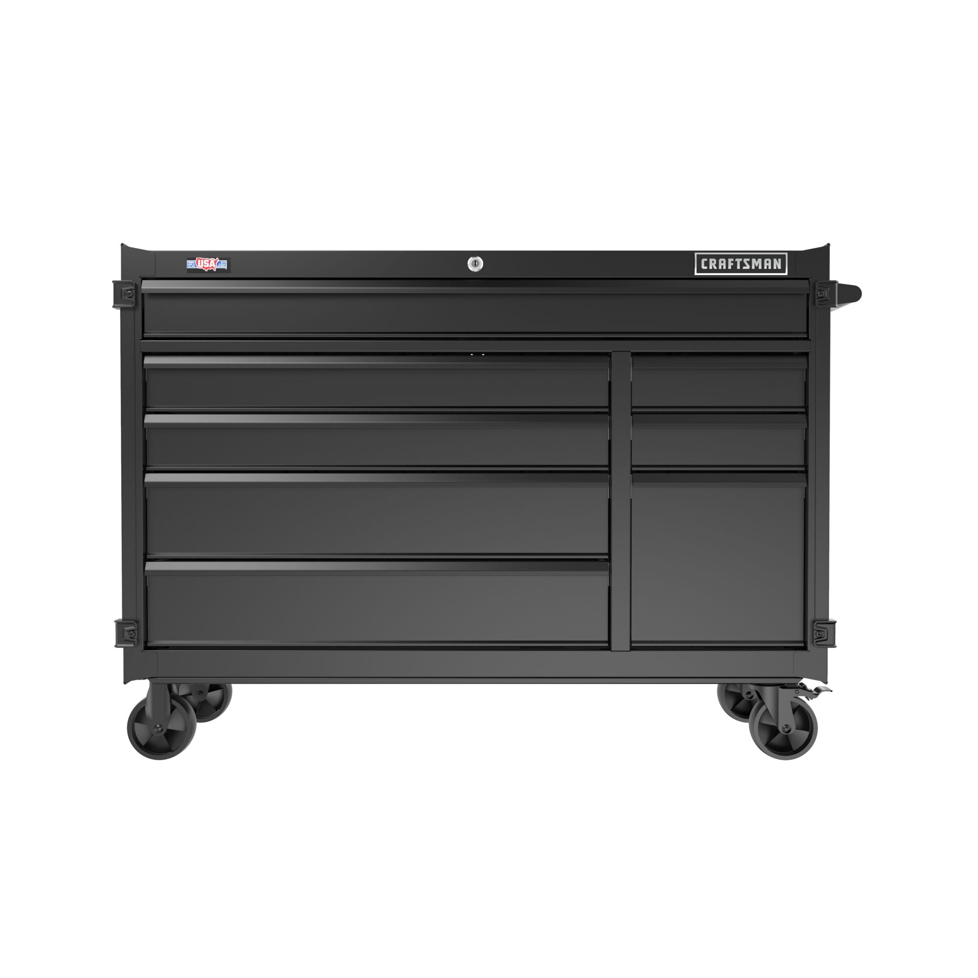 Premium S2000 Series 52 Inch Wide 8-Drawer Rolling Tool Cabinet – Black Online now
