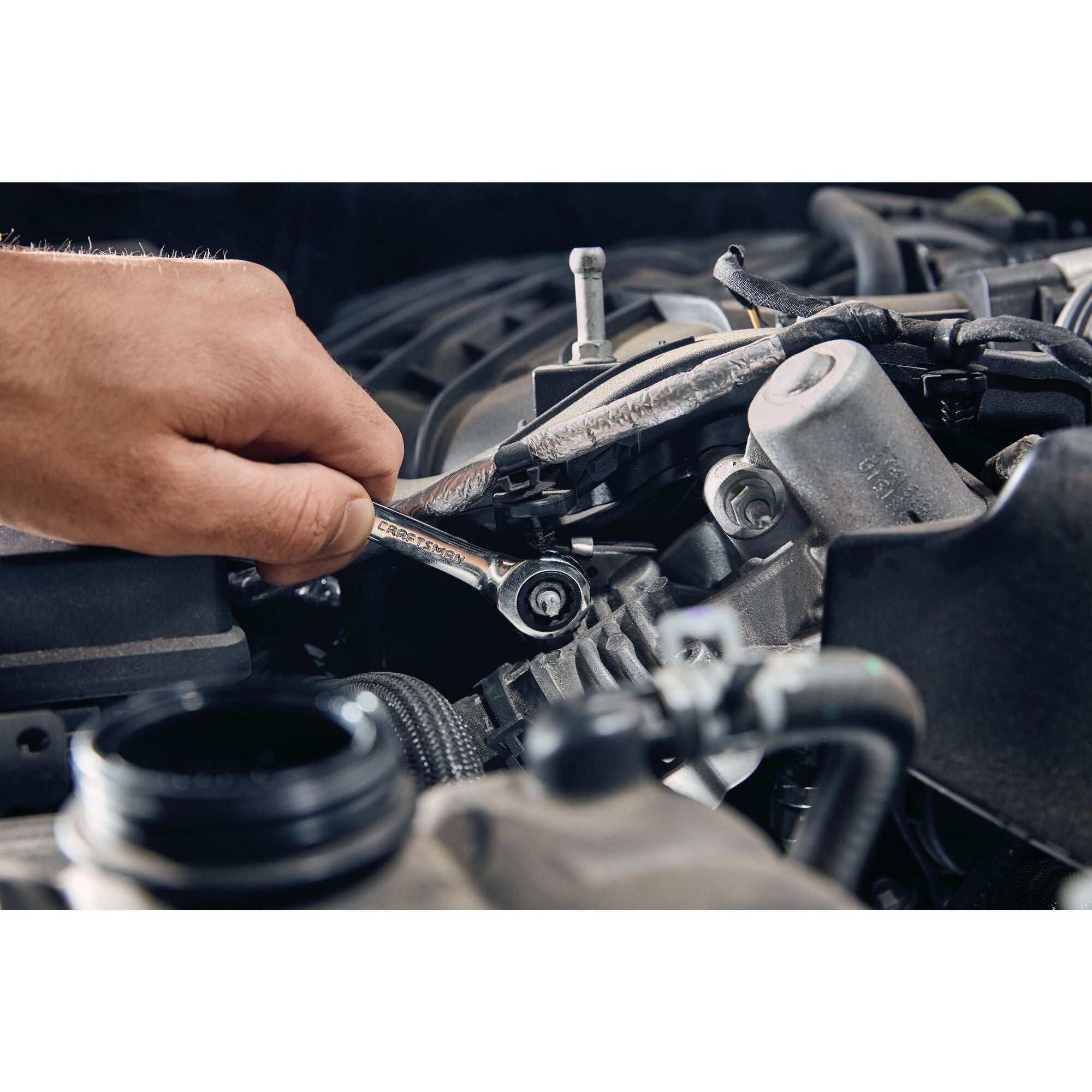 SAE Stubby Ratcheting Wrench Set (7 pc) Discount