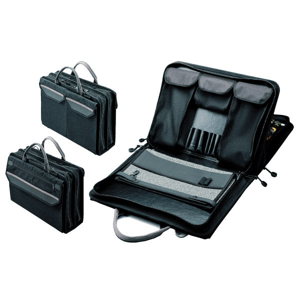 Crawford 277-BLK Zipper Tool Case Two Compartment Double-Sided 17″ x 12-1/2″ x 5-1/2″ Sale