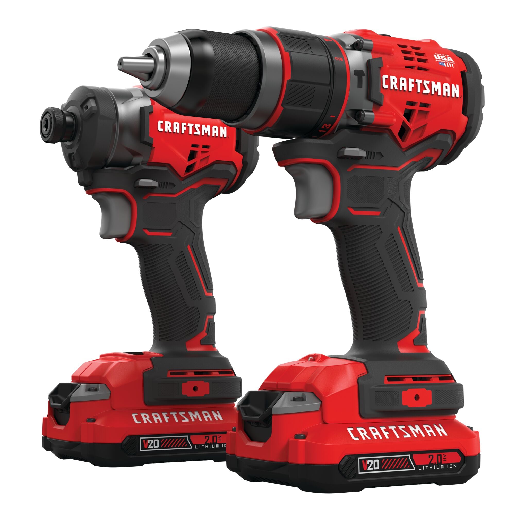 V20* Cordless Brushless 2 Tool Combo Kit With Two 2.0 Ah Batteries and Charger Online Sale