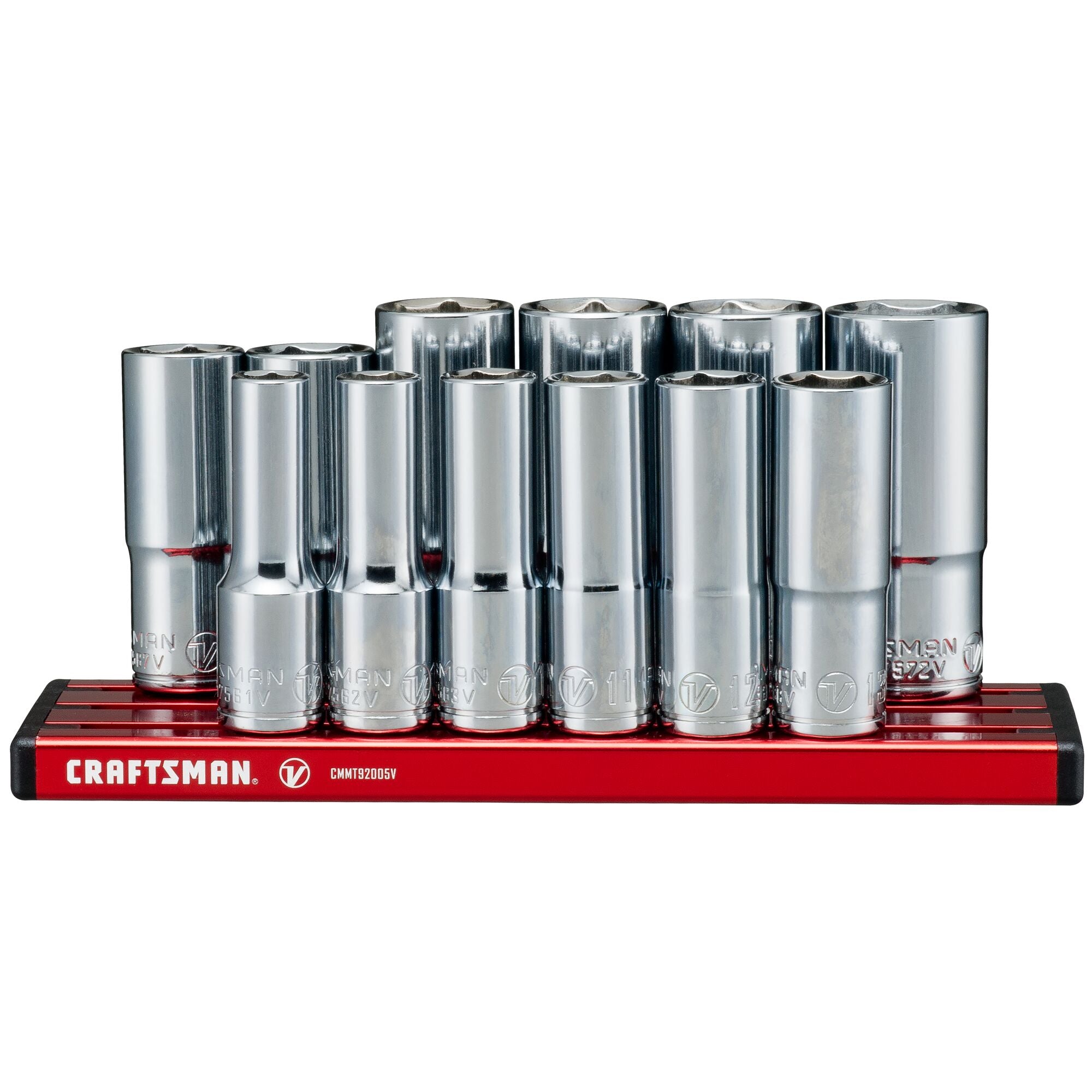 V-Series™ 3/8 in Drive Metric Deep 6-Point Socket Set (12 pc) Online Sale