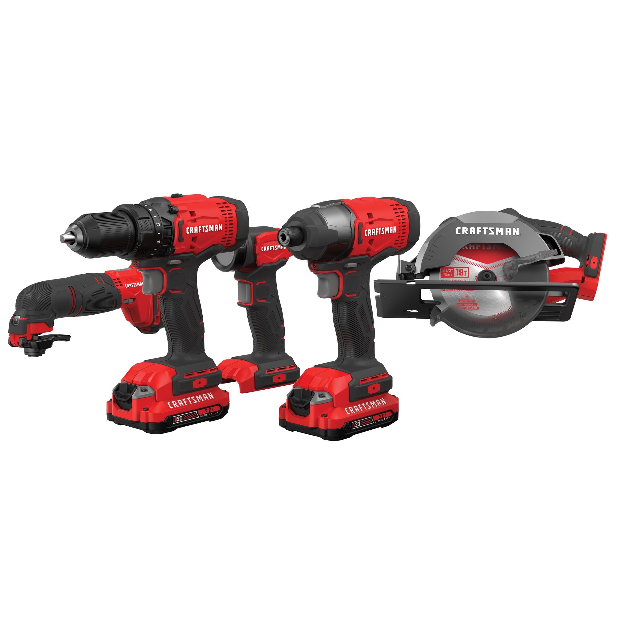 V20* Cordless 5 Tool Combo Kit With Two 2.0 Ah Batteries and Charger Fashion