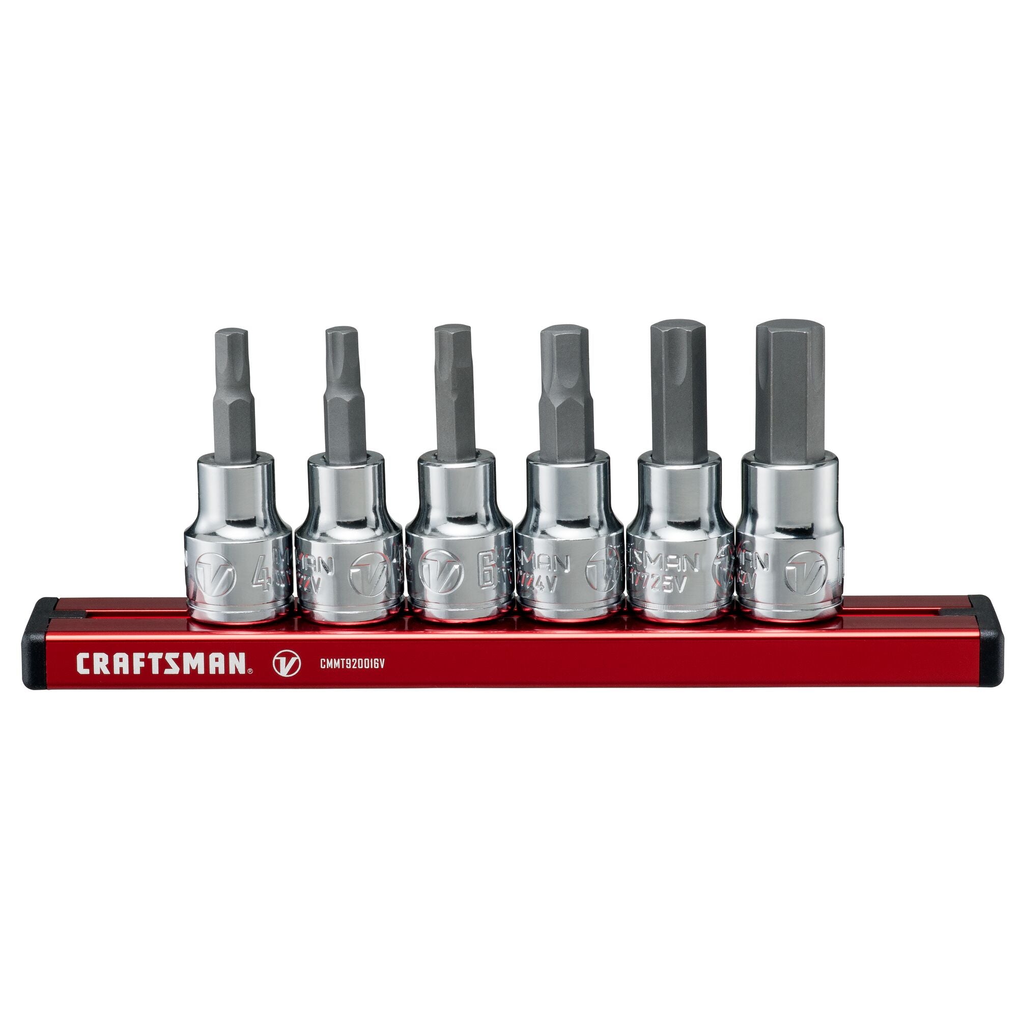 V-Series™ 3/8 in Drive Metric X-Tract Technology Hex Bit Socket Set (6 pc) Online Hot Sale
