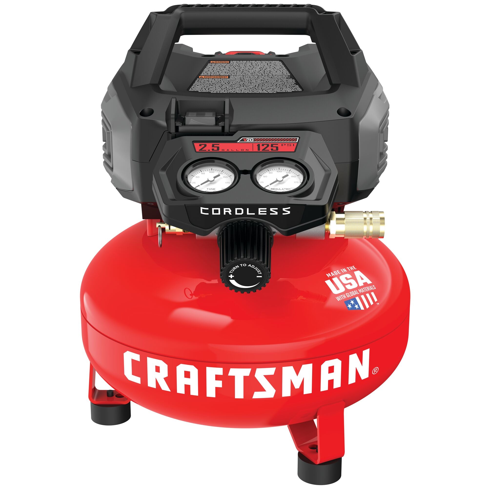 V20* 2.5 Gallon Brushless Cordless Air CompressorWith 4.0 Ah Battery and Charger Online Hot Sale