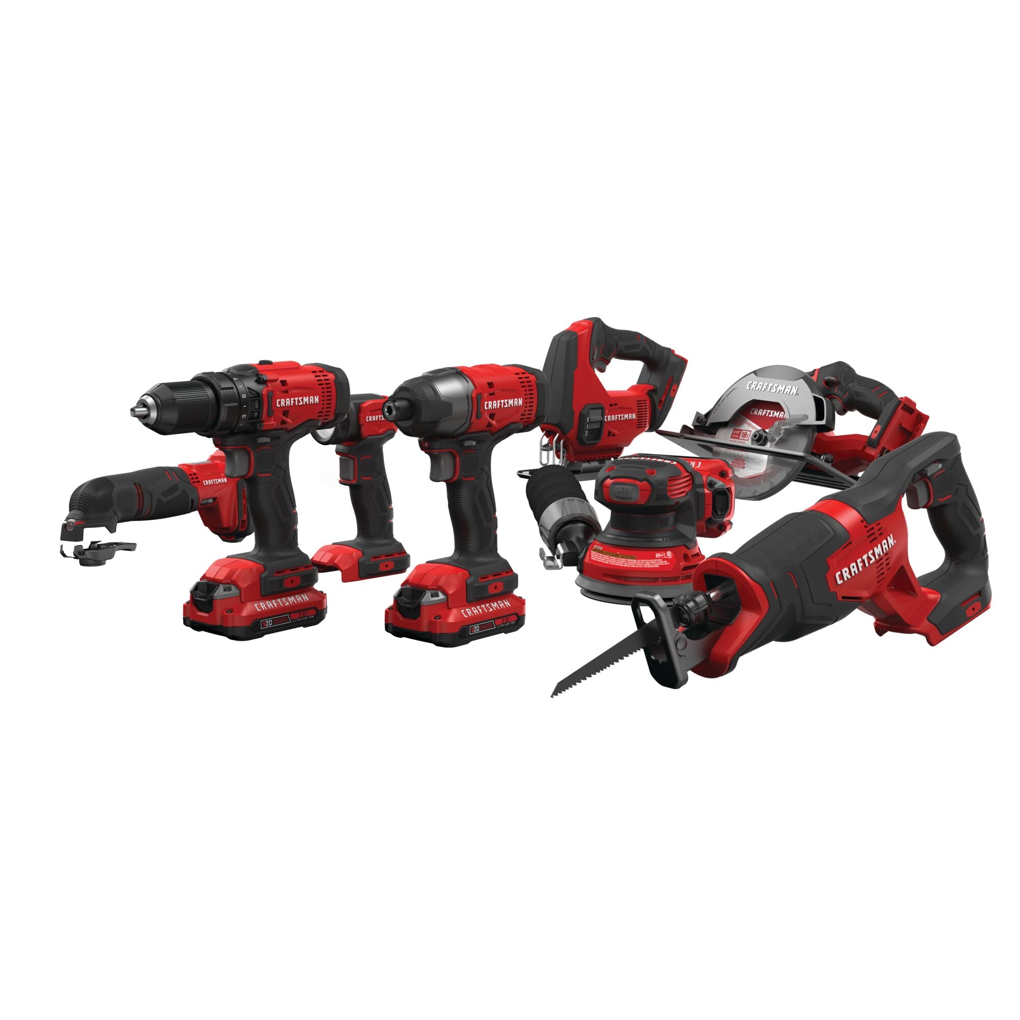 V20* Cordless 8 Tool Combo Kit With Two 2.0 Ah Batteries and Charger Fashion