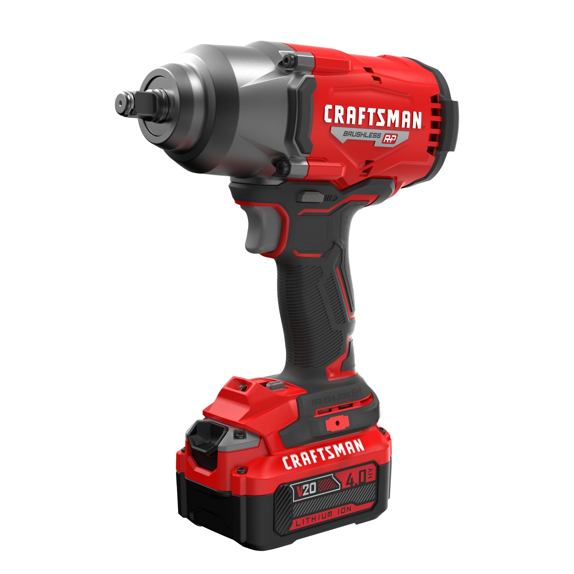 V20* Brushless RP 1/2″ Drive High Torque Impact Wrench with Hog Ring Anvil With 4.0 Ah Battery and Charger Online Hot Sale