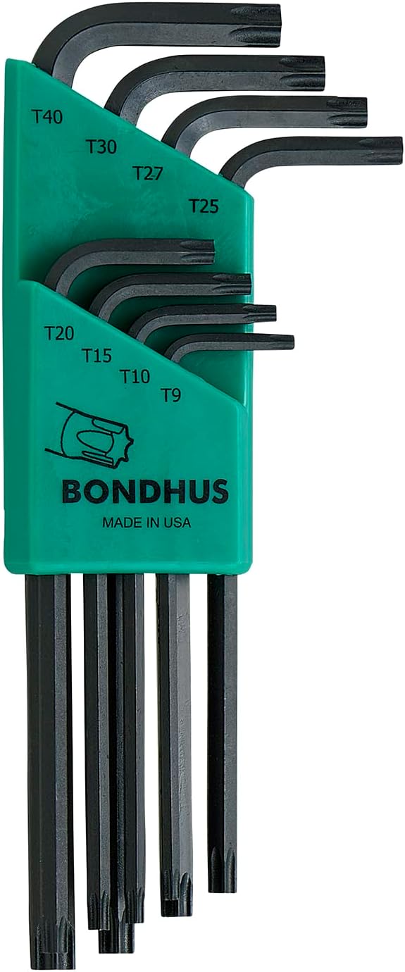 Bondhus 31834 Torx L-Wrench Set T9 to T40 8 Piece Fashion