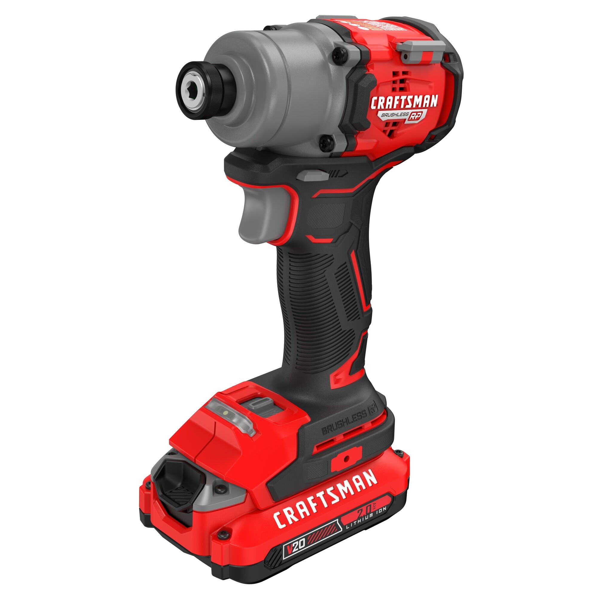 V20* BRUSHLESS RP™ Cordless 1/4-in. Impact Driver Kit With Two 2.0 Ah Batteries and Charger Discount