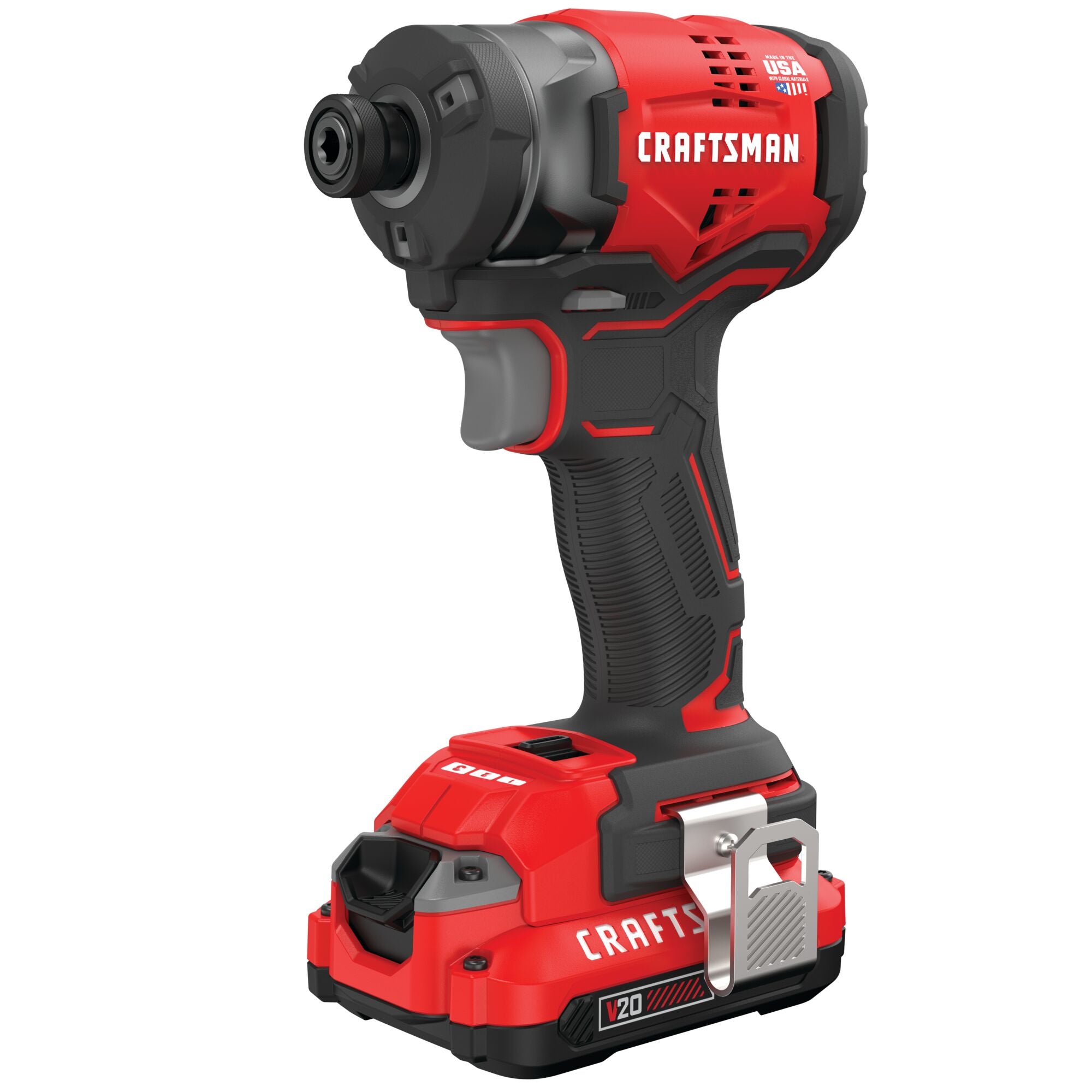 V20* Cordless Brushless  1/4-in Impact Driver With Two 2.0 Ah Batteries and Charger on Sale
