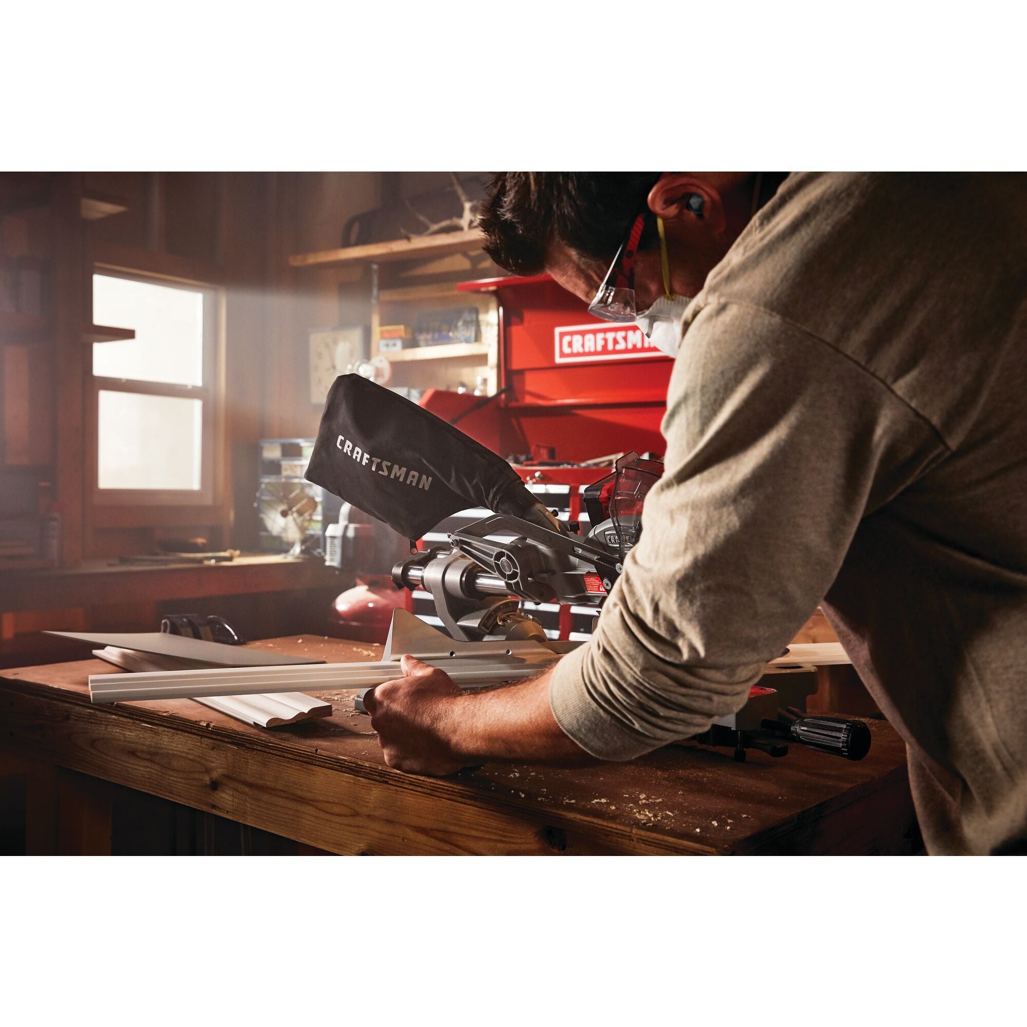 V20* Cordless 7-1/4-in Sliding Miter Saw Kit With 4.0 Ah Battery and Charger Hot on Sale
