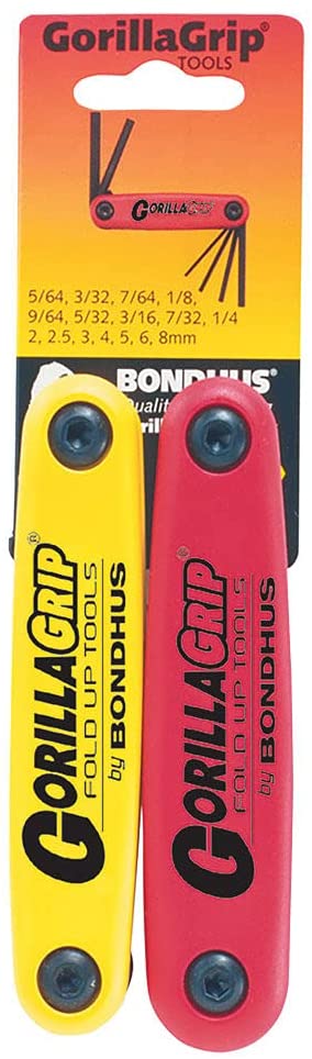 Bondhus 12522 Gorilla Grip Fold-Up Inch + Metric Twin Pack (12589+12587) Online Sale