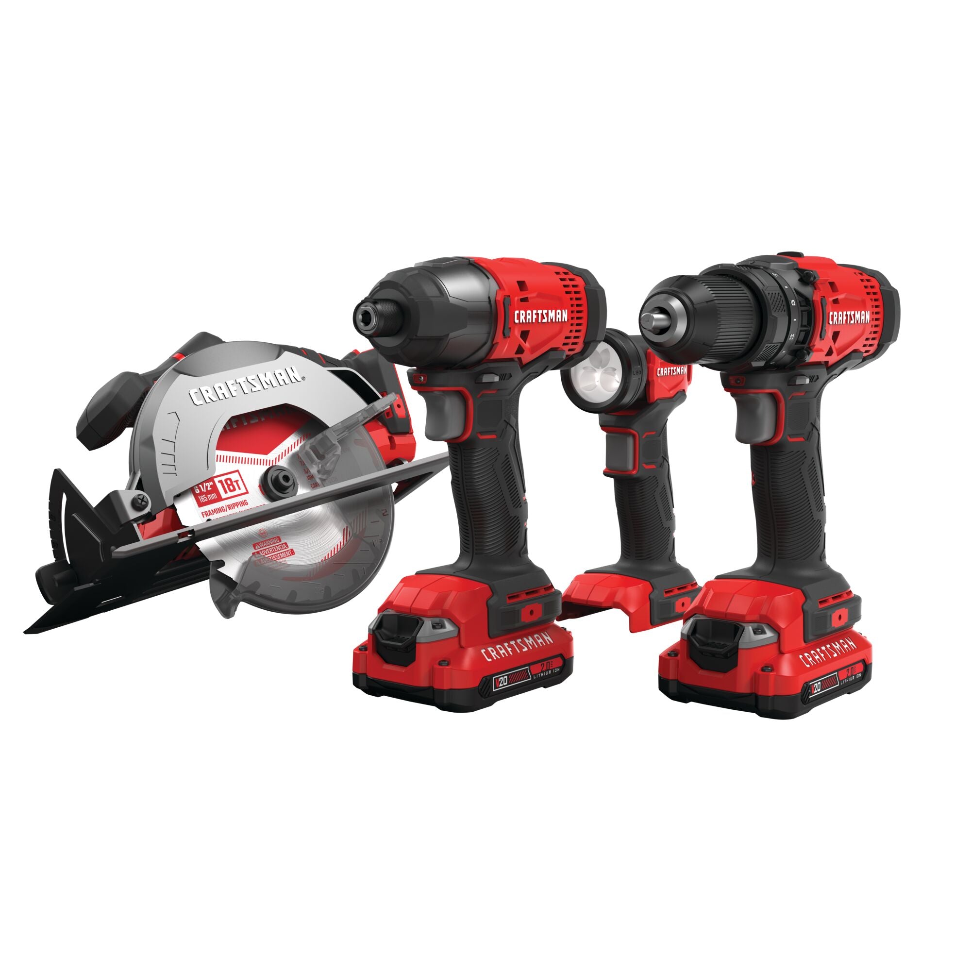 V20* Cordless 4-Tool Combo Kit With Two 2.0 Ah Batteries and Charger Hot on Sale
