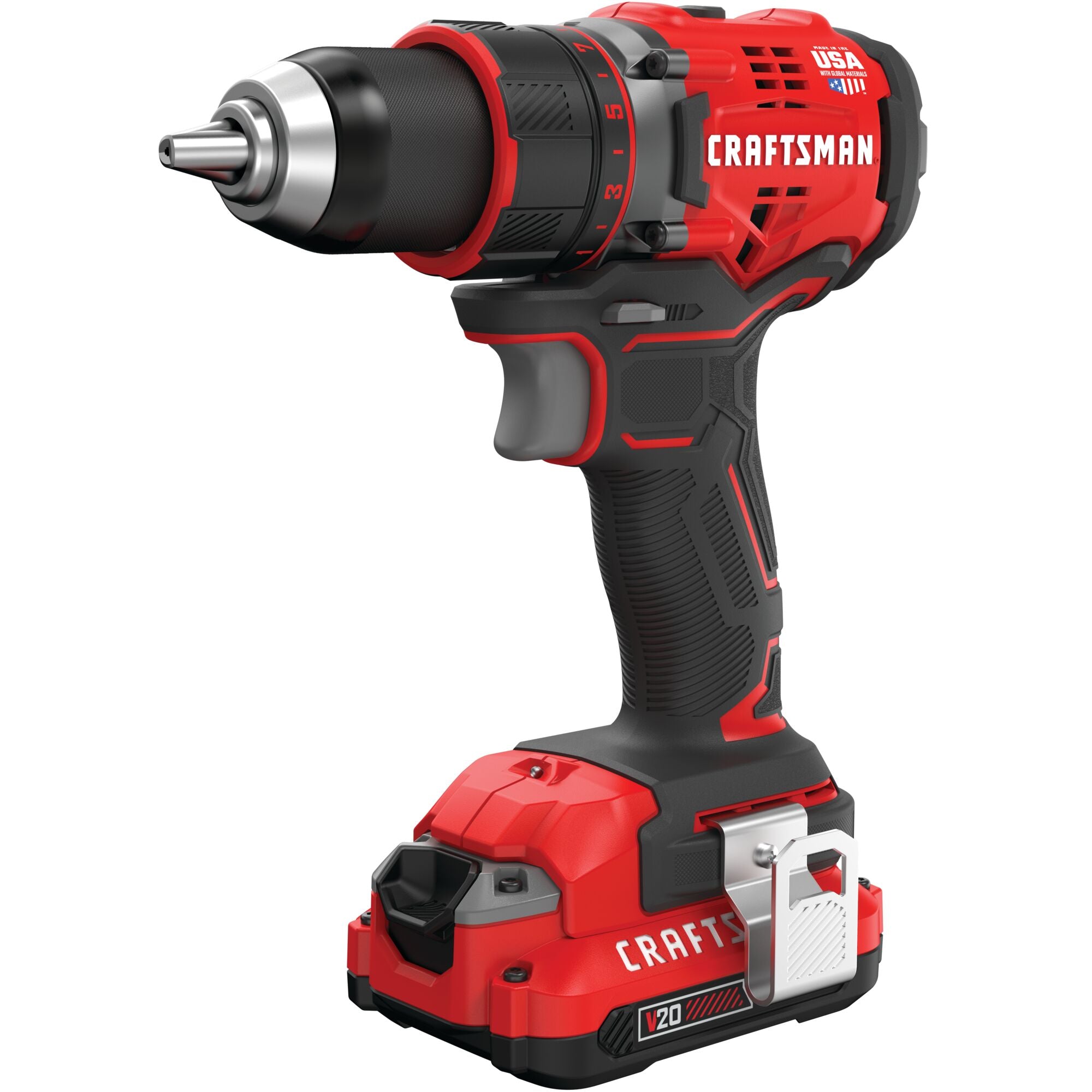 V20* Cordless Brushless 1/2-in Drill/Driver Kit With Two 2.0 Ah Batteries and Charger Online Sale