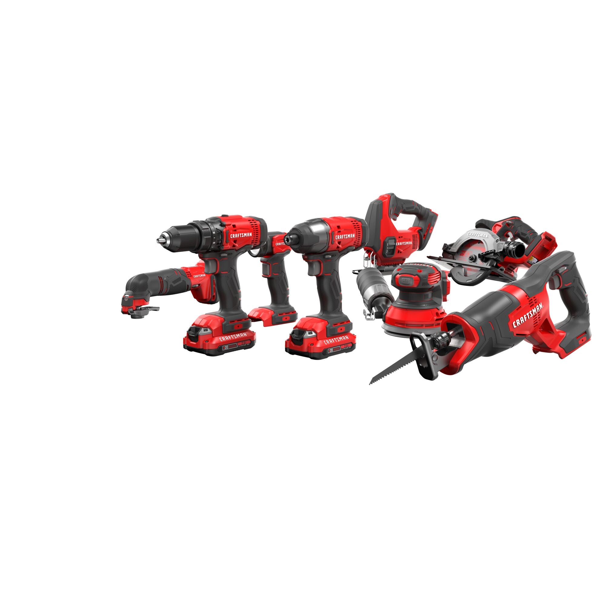 V20* Cordless 8-Tool Combo Kit With Two 2.0 Ah Batteries and Charger Online Hot Sale