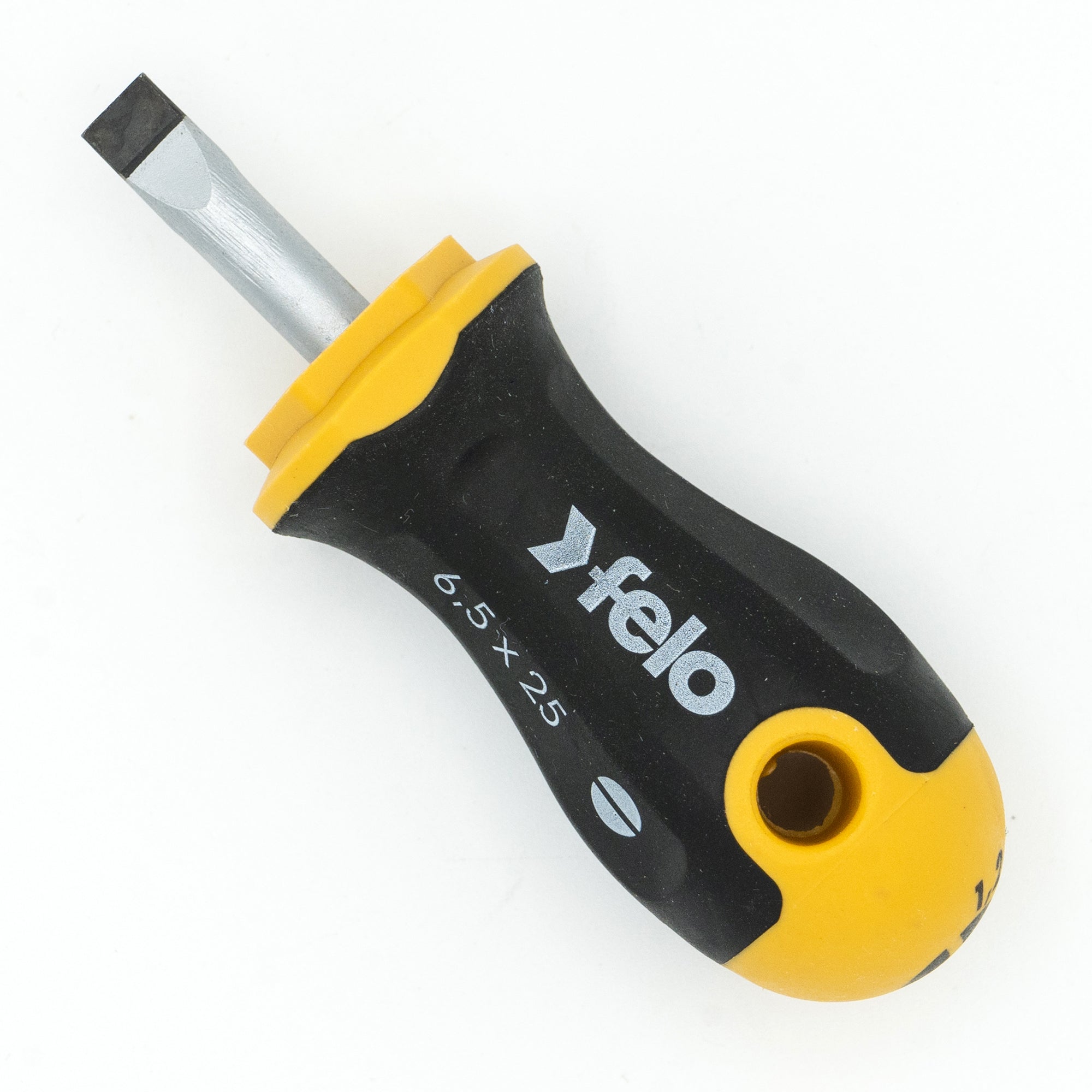 Felo 64855 Slotted 1/4″ (6.5mm) x Stubby (7/8″) Flat Blade Ergonic Screwdriver on Sale