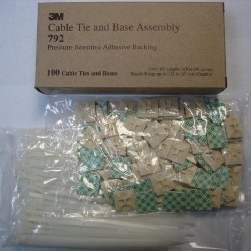 3m Cable 792 Tie And Mounting Base Assembly 1000 Pieces USA on Sale
