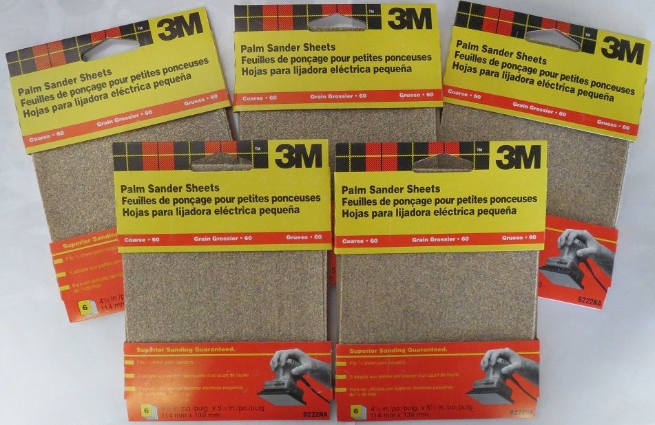 3M 4-1/2″ x 5-1/2″ Palm Sander Sheets 9222NA 5 Packs Online now