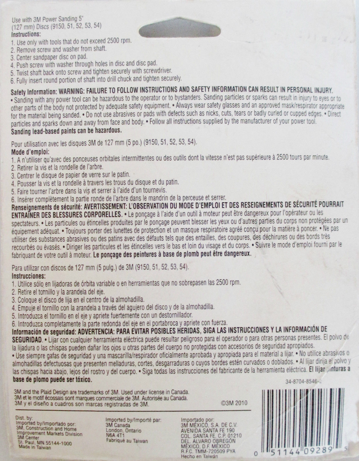 3M 9289NA 5″ Disc Pad For Use With Power Sanding Discs Online Sale