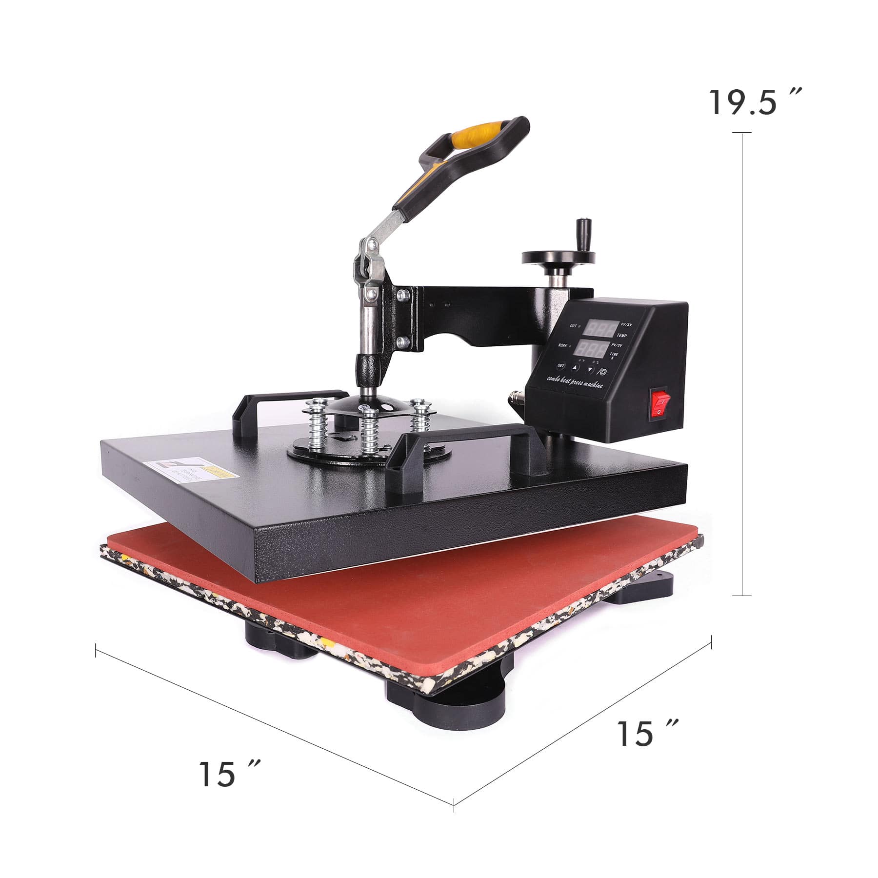 Combo Heat Press Machine – 5-in-1, 15×15, 1400W, LCD, 360° Rotation Online