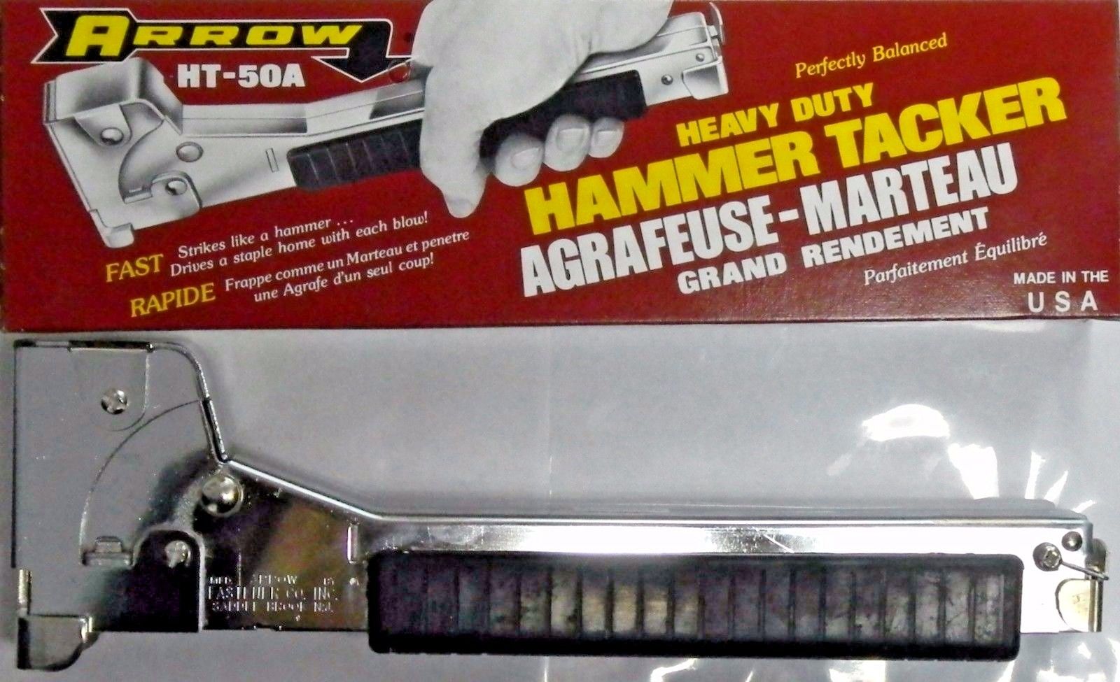 Arrow Fastener HT-50A/HT50P Heavy Duty Hammer Tacker (RECONDITIONED) Sale