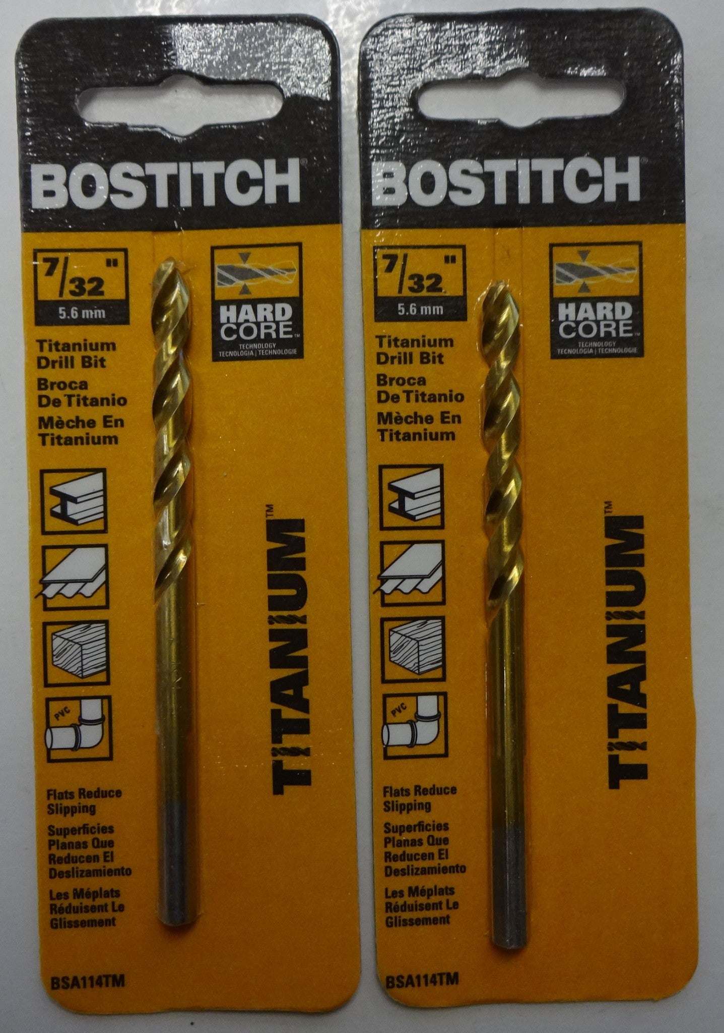 Bostitch BSA114TM 7/32″ Titanium Drill Bit 2pcs. Fashion