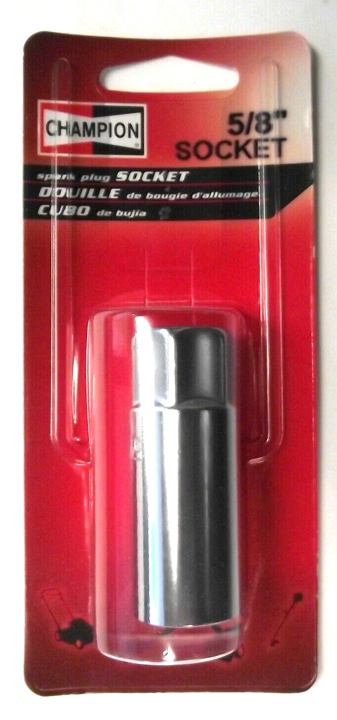 Champion S58 3/8″ Drive 5/8″ Spark Plug Socket 6pt. With Rubber Insulator on Sale