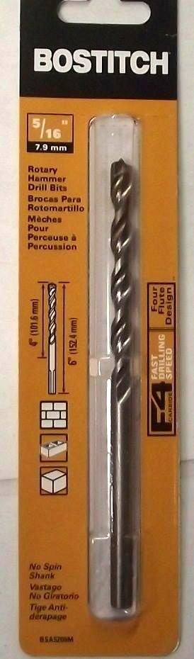 Bostitch BSA5209M 5/16″ x 6″ Rotary Hammer Drill Bit Germany Online Sale