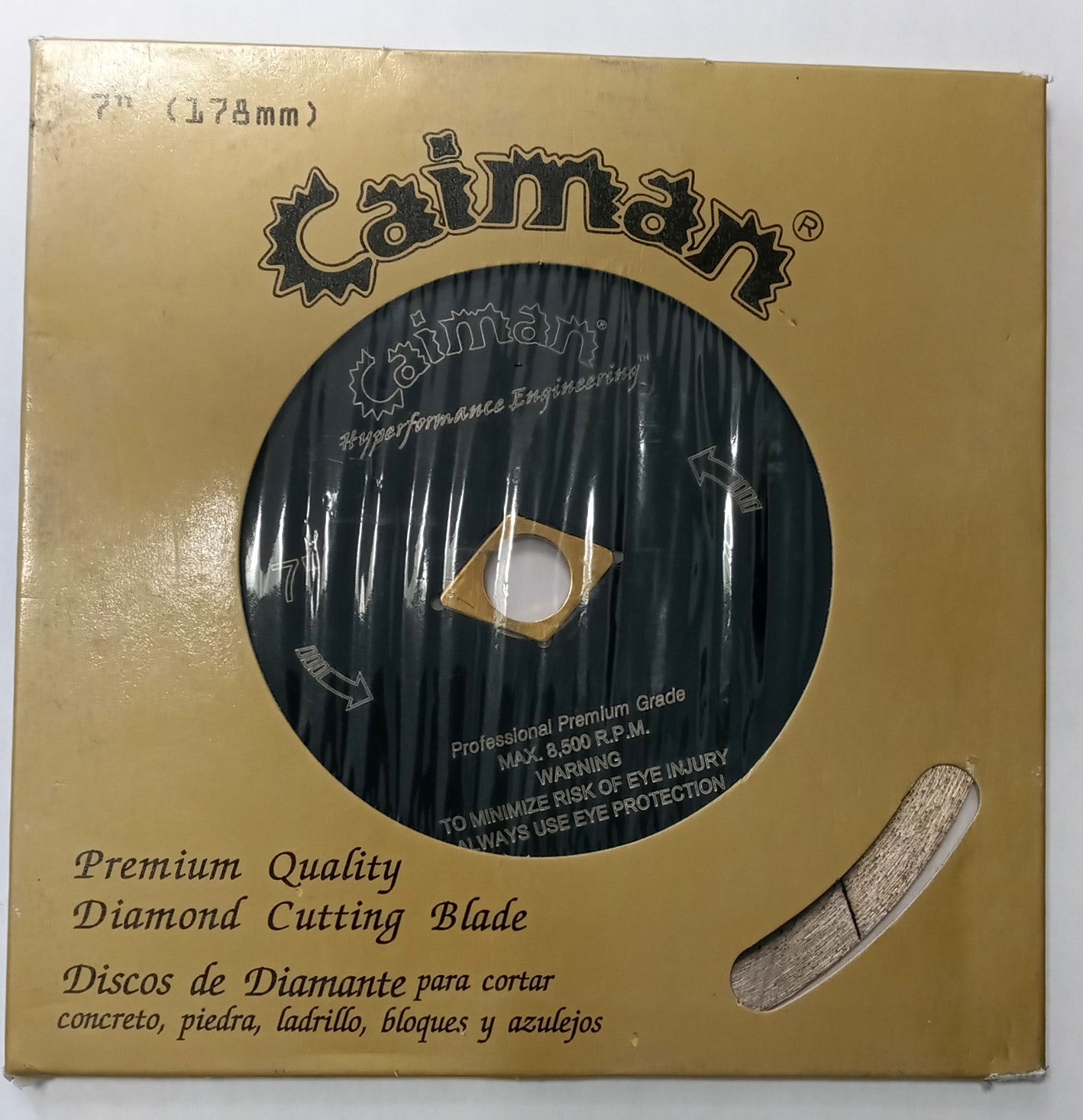 Caiman 10170 7″ Premium Porcelain Thin Turbo Diamond Saw Blade Arbor 5/8″ DKO Online now