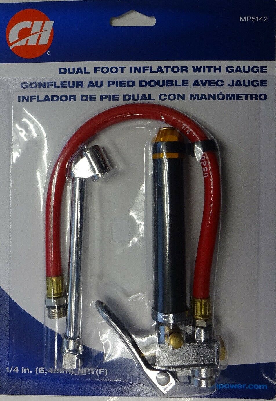 Campbell Hausfeld MP5142 Dual Foot Air Line Inflator Gauge on Sale