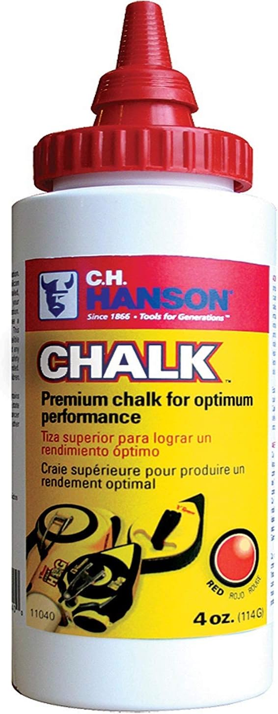 C.H. HANSON 4oz. Premium Red Chalk Refill USA on Sale