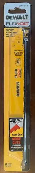 DEWALT 8″ 14/18 Tpi Reciprocating Demolition Recip Saw Blade Set 5 Pack USA Online
