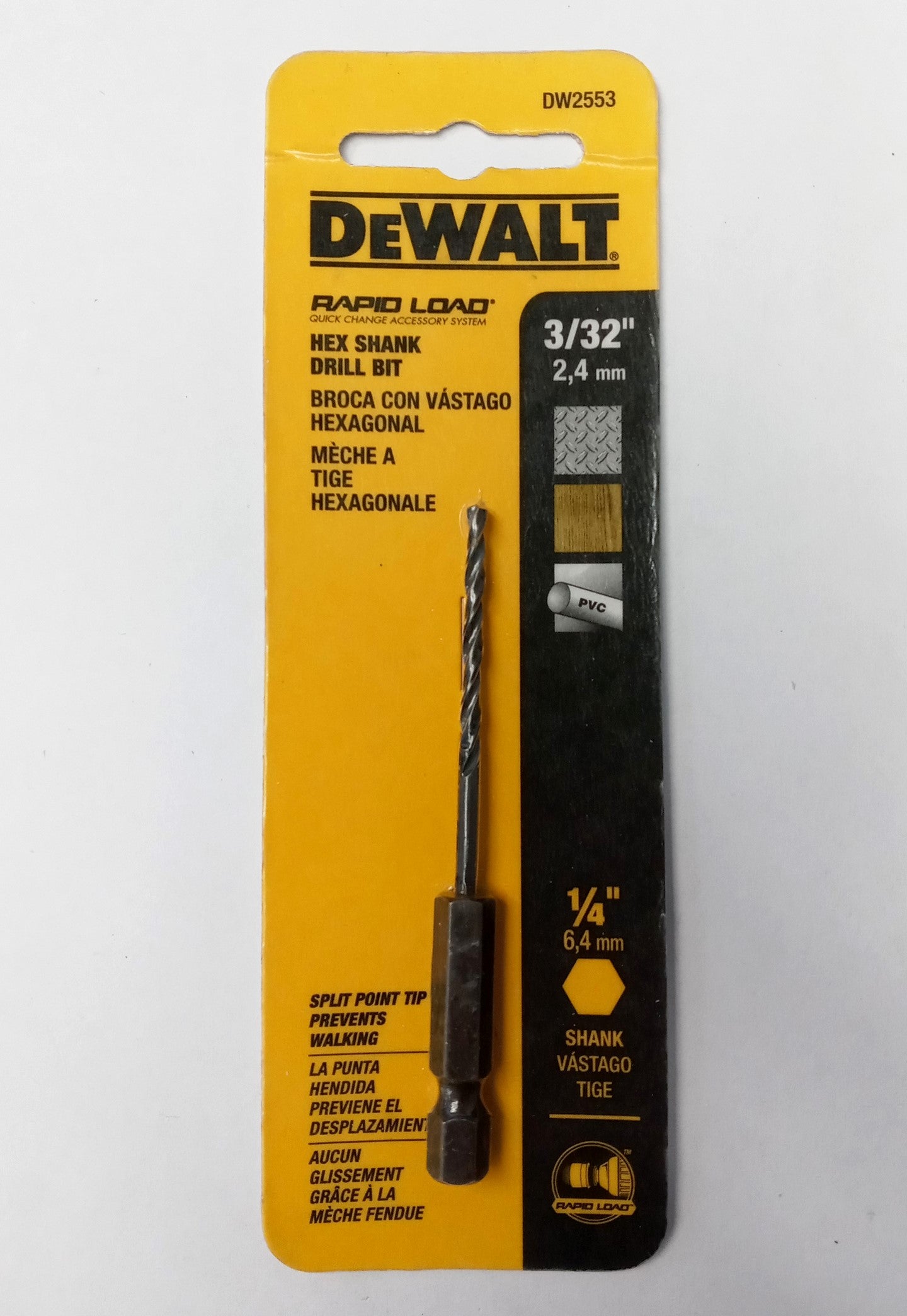DeWalt DW2553 Quick Change 3/32″ Hex Shank Drill Bit Sale