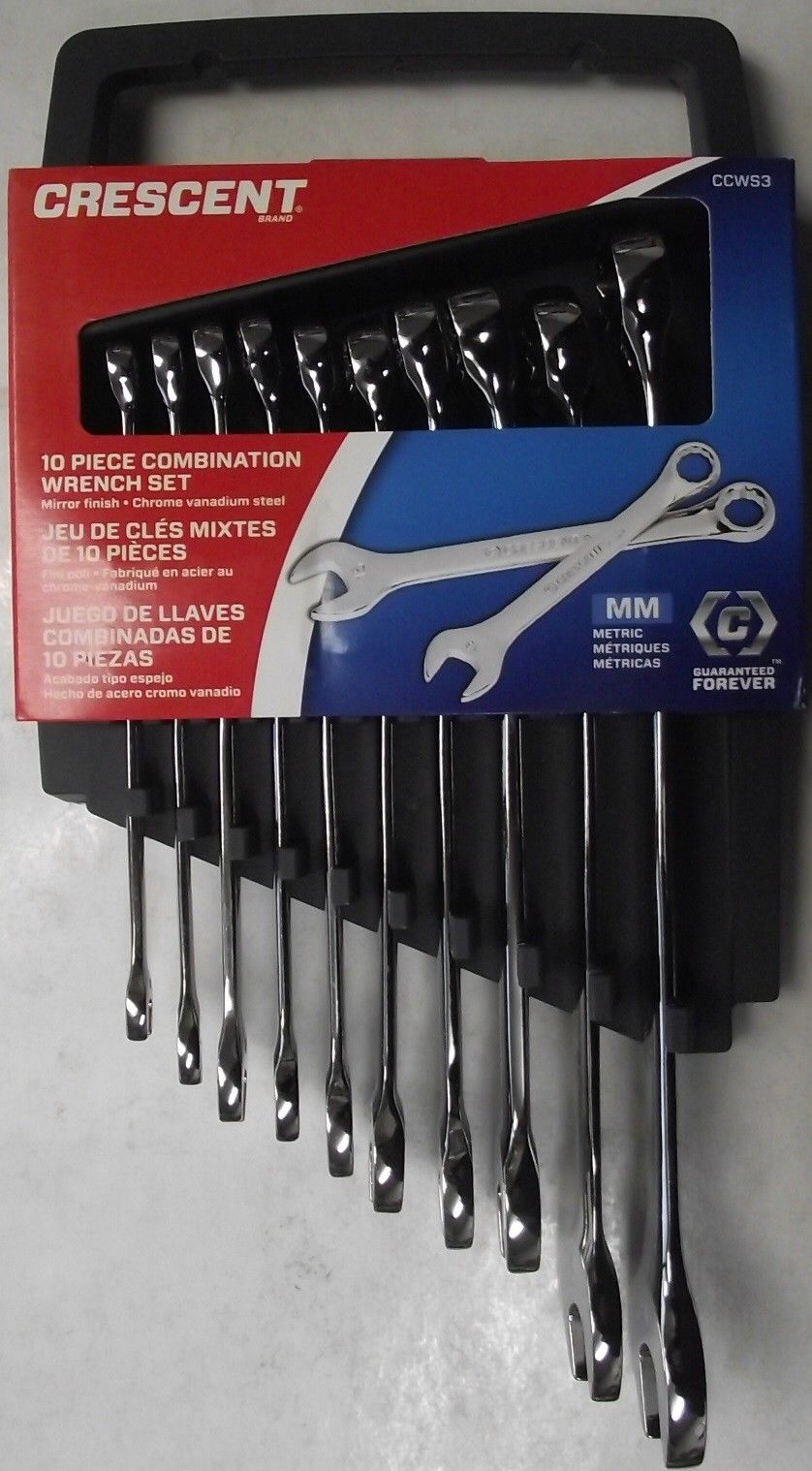 Crescent CCWS3 10pc. Metric Combination Wrench Set 12pt. Online Sale