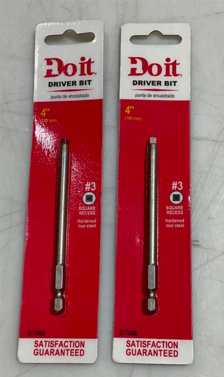 Do It 377066 #3 x 4″ Square recess driver bit 2pcs #S-15 Online Hot Sale