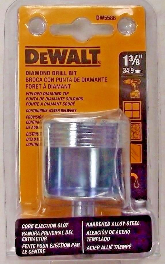 DeWalt DW5586 1-3/8 Diamond Drill Bit Made in the UK Discount